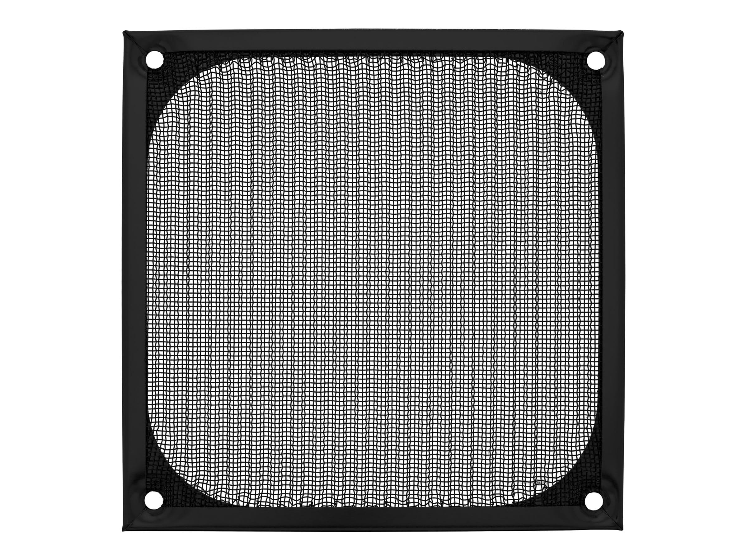 InLine Lüftergitter - Aluminium Filter - 120x120mm - schwarz