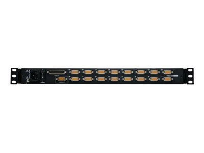 Tripp Eaton Tripp Lite Series 16-Port Rack Console KVM Switch 19" LCD PS2/USB Cables 1U - KVM-Konsole mit KVM-Switch - 16 Anschlüsse - 48.3 cm (19")
