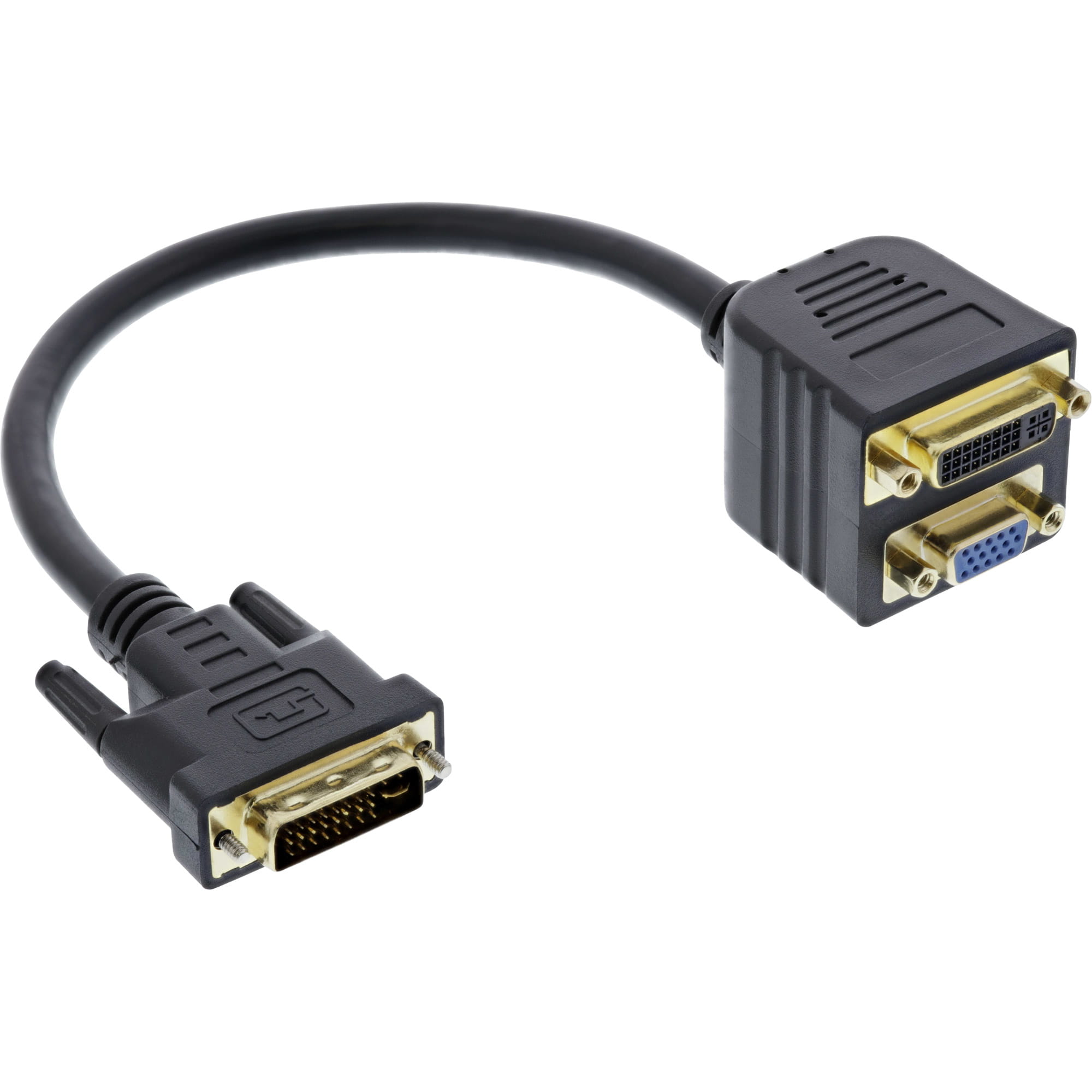 InLine DVI-I Adapterkabel - DVI-I Stecker auf DVI-I-Buchse + S-VGA Buchse