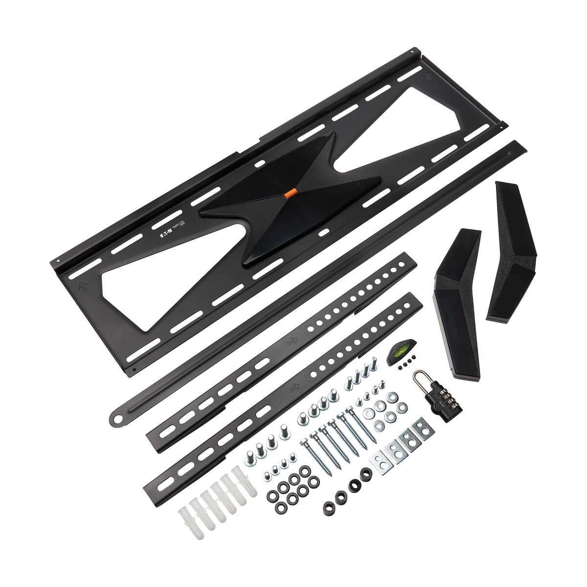 Tripp Eaton Tripp Lite Series Heavy-Duty Fixed Security Display TV Wall Mount for 37" to 80" TVs and Monitors, Flat or Curved Screens - Klammer - für Flachbildschirm - verriegelbar - Stahl - Schwarz - Bildschirmgröße: 94-203 cm (37"-80")