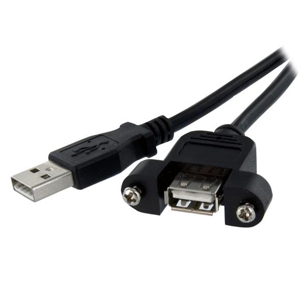 StarTech.com 60cm USB A Blendenmontage Kabel Bu/St - USB Verlängerungskabel - Einbaubuchsen Kabel Verlängerung - USB-Verlängerungskabel - USB (W)