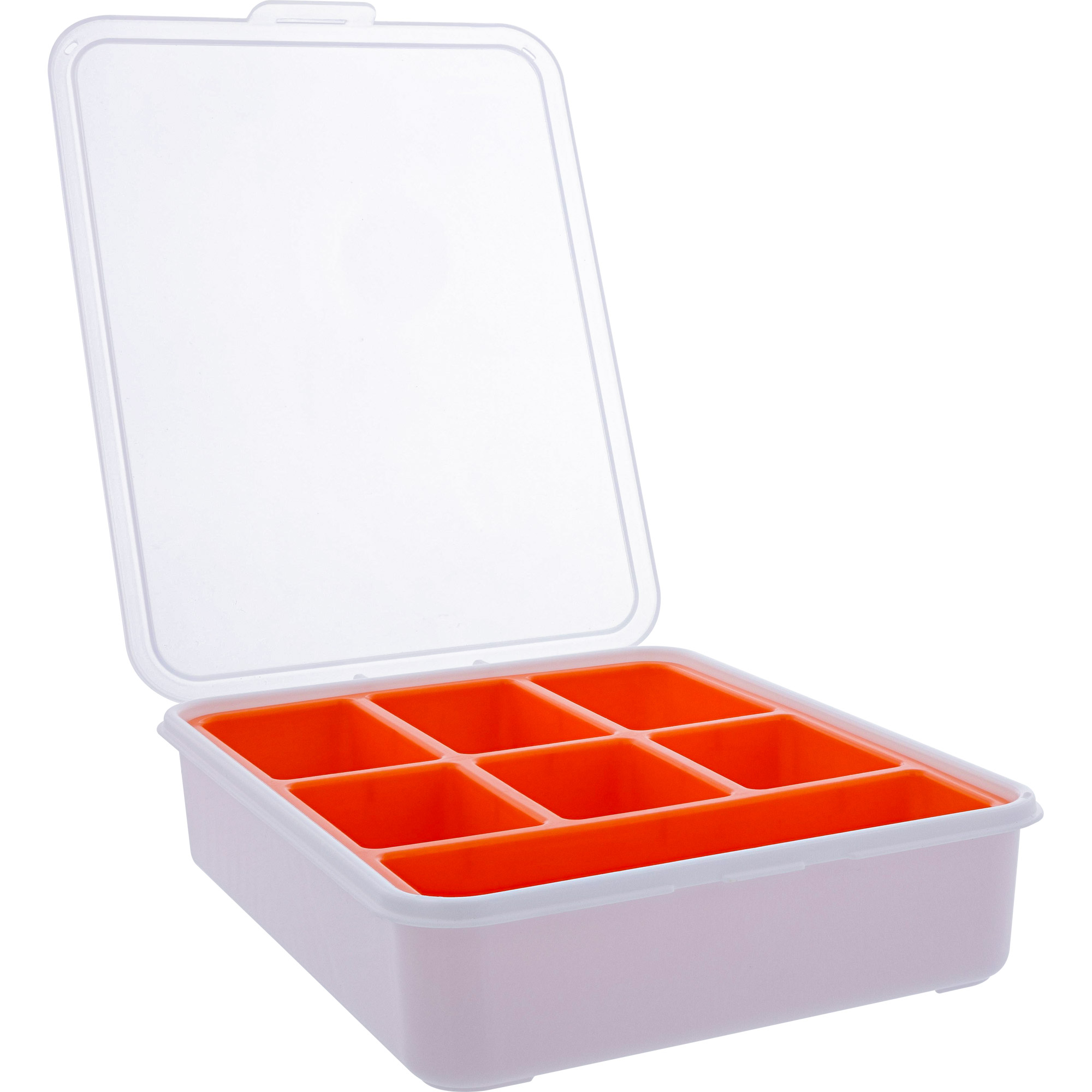 InLine Kleinteilebox - 7 Fächer - Abmessungen: 180x140x40mm - orange