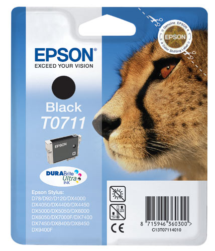 Epson T0711 Twin Pack - 2er-Pack - 22.2 ml - mit hoher Kapazität