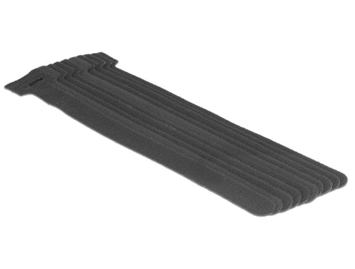 Delock Kabelbinder - 20 cm - Schwarz (Packung