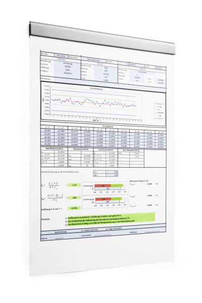 Durable DURAFIX - Displayschiene - für A4, A5 - Silber (Packung mit 5)