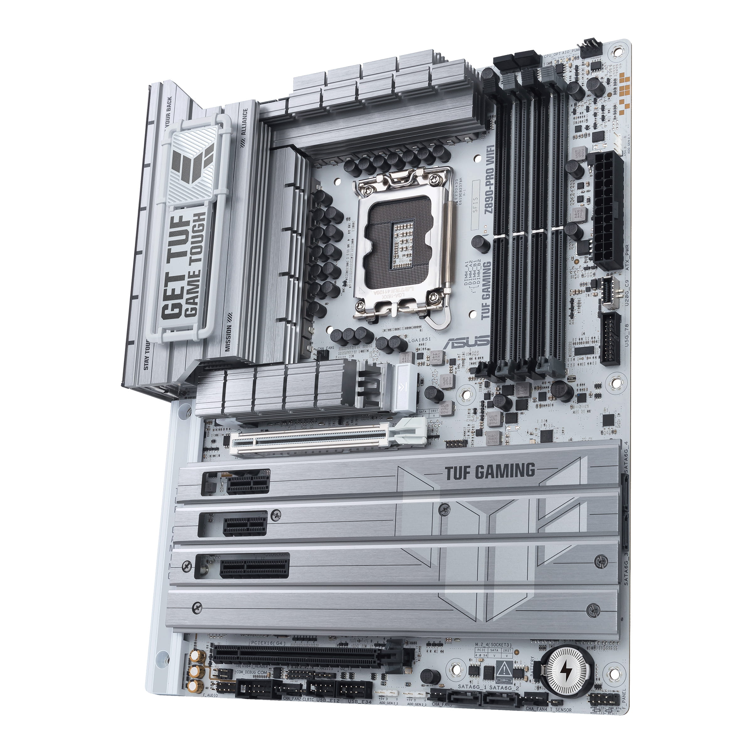 ASUS TUF GAMING Z890-PRO WIFI - Motherboard - ATX - LGA1851 Sockel - Z890 Chipsatz - USB 3.2 Gen 1, USB4 - Wi-Fi 7, Bluetooth, 2.5 Gigabit LAN - Onboard-Grafik (CPU erforderlich)