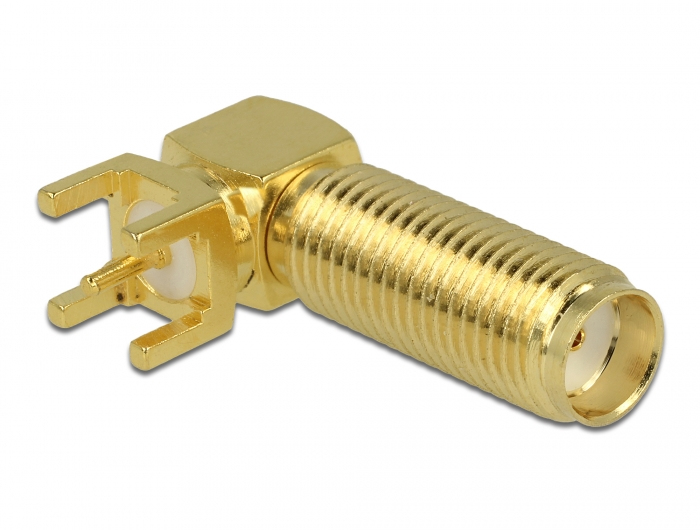 Delock 65848, SMA, SMA, Gold, 0 - 6000 MHz, 50 Ohm, 500 V