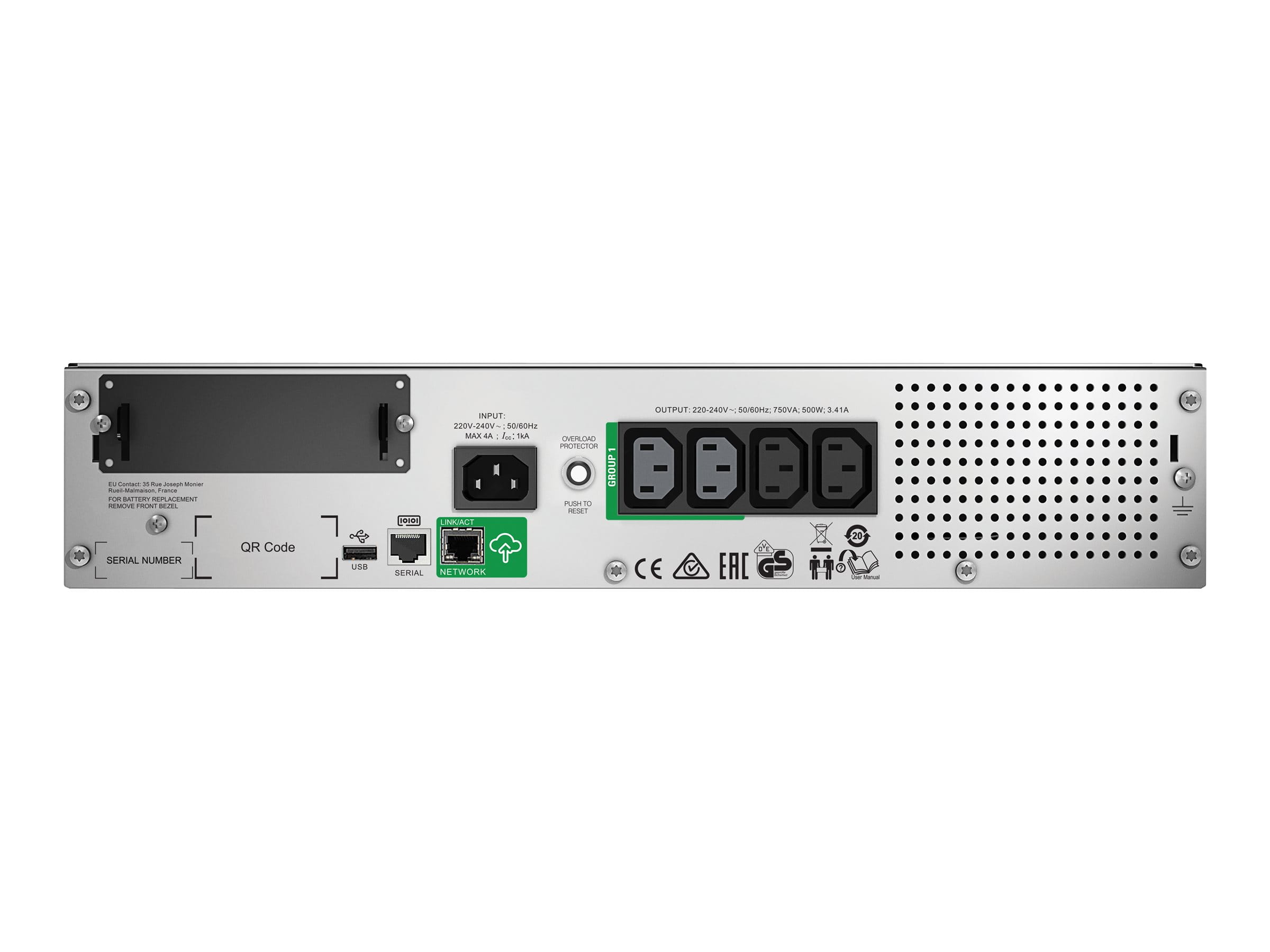 APC Smart-UPS 750VA LCD RM - USV (Rack - einbaufähig) - Line-Interactive-USV APC Smart-UPS 750VA LCD RM - USV (Rack - einbaufähig) - Line-Interactive-USV