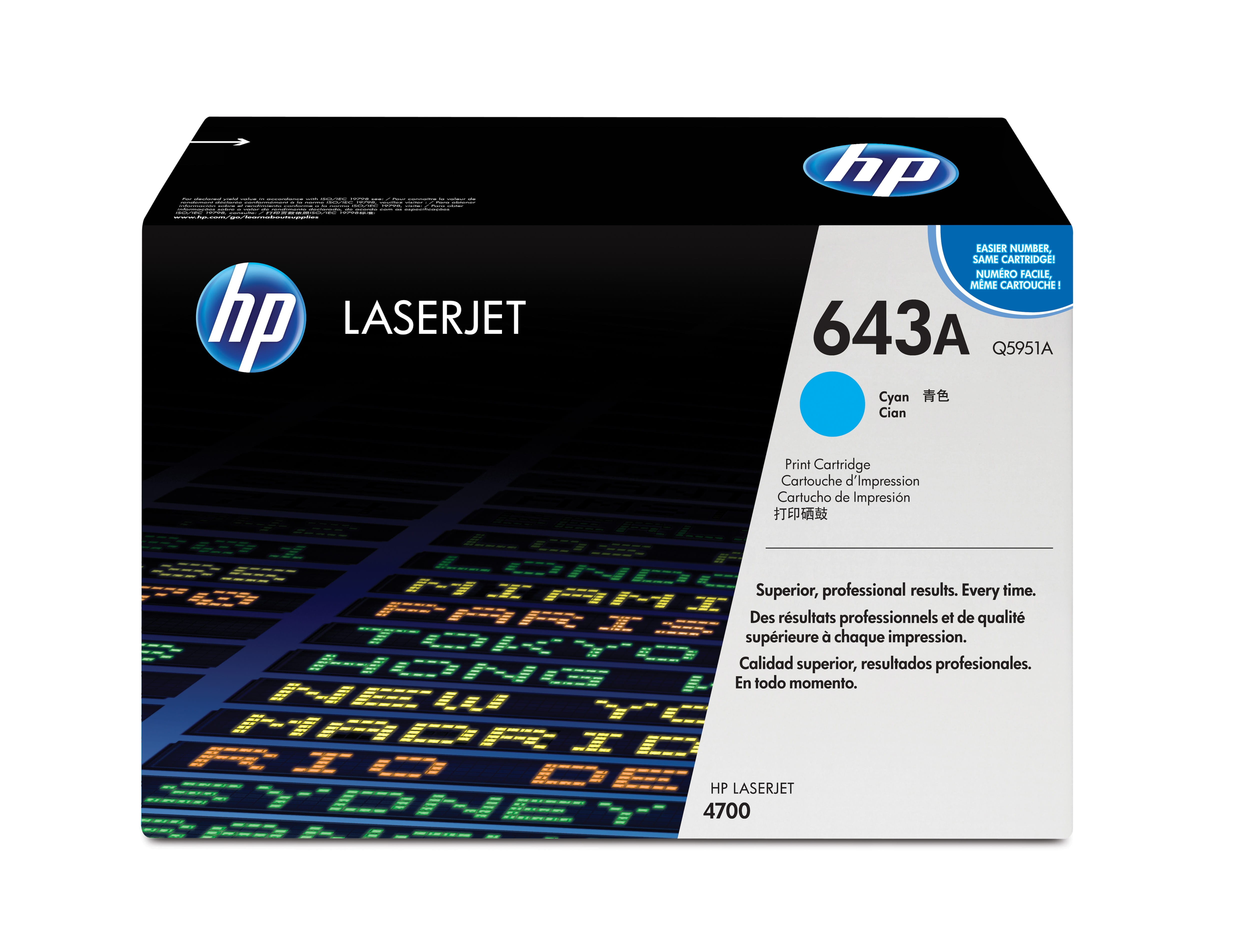 HP 643A - Cyan - original - LaserJet - Tonerpatrone (Q5951A)