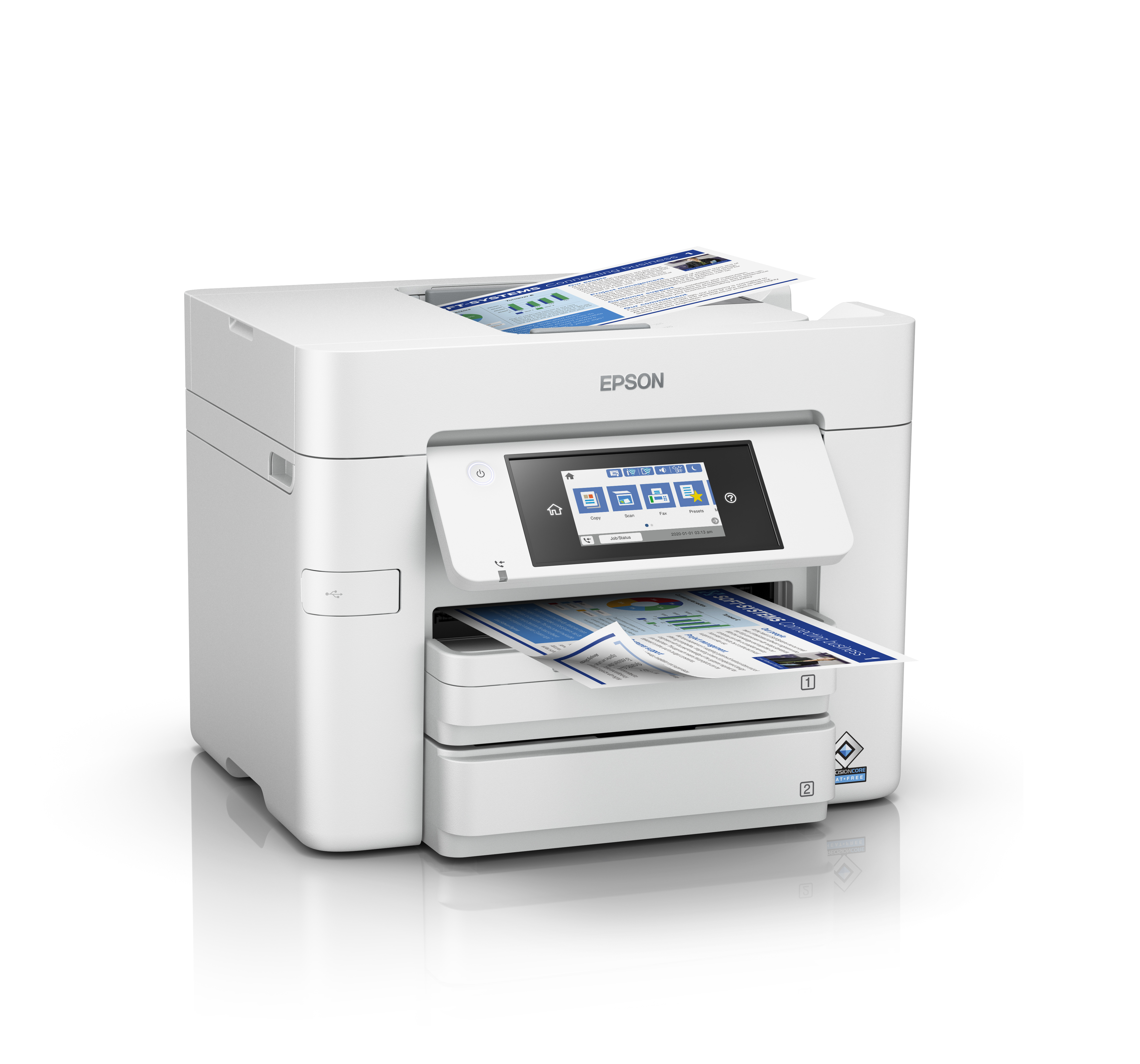 Epson WorkForce Pro WF-C4810DTWF - Multifunktionsdrucker - Farbe - Tintenstrahl - A4/Legal (Medien)