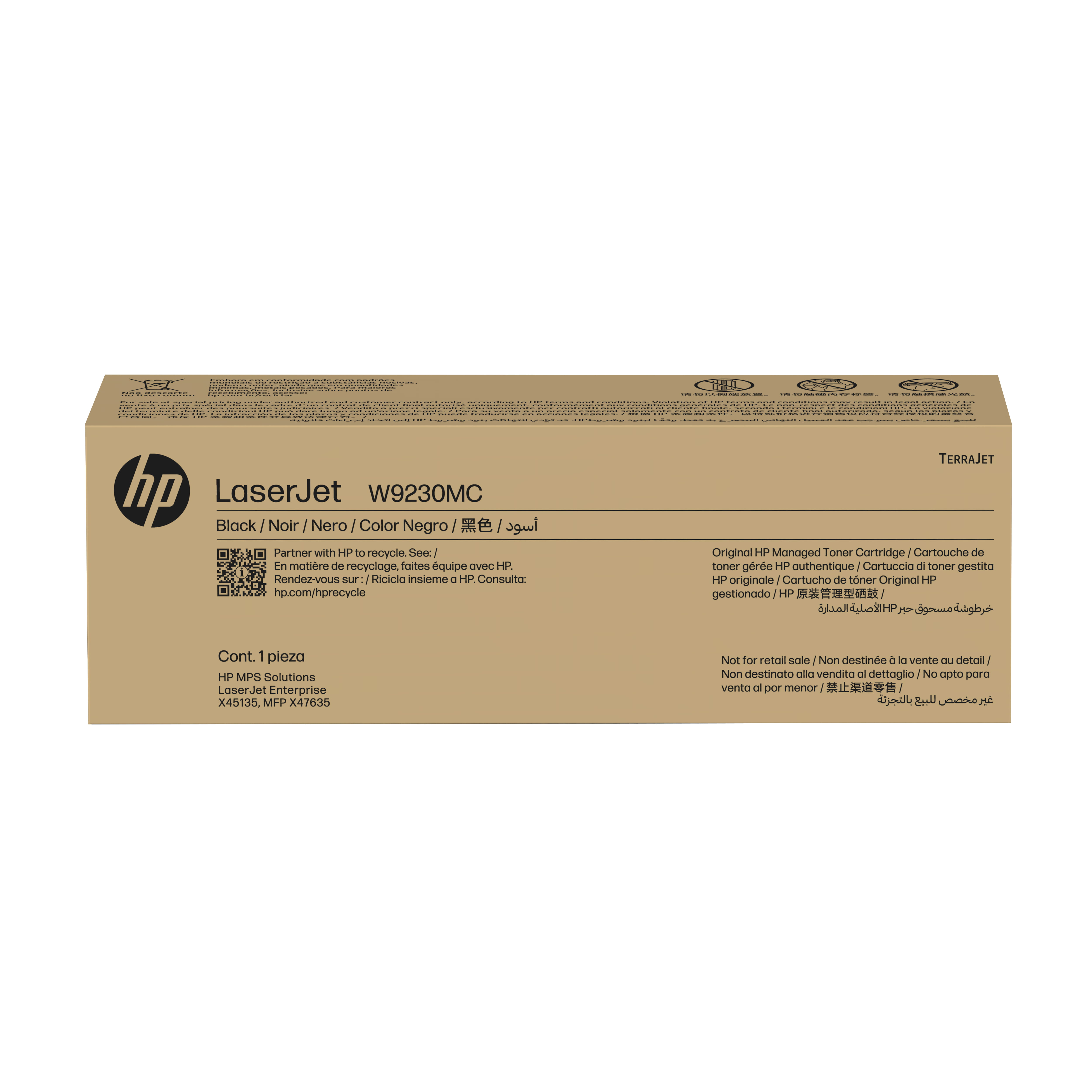 HP W9230MC Managed Original LaserJet Tonerkartusche, Schwarz, 10000 Seiten, Schwarz, 1 Stück(e)