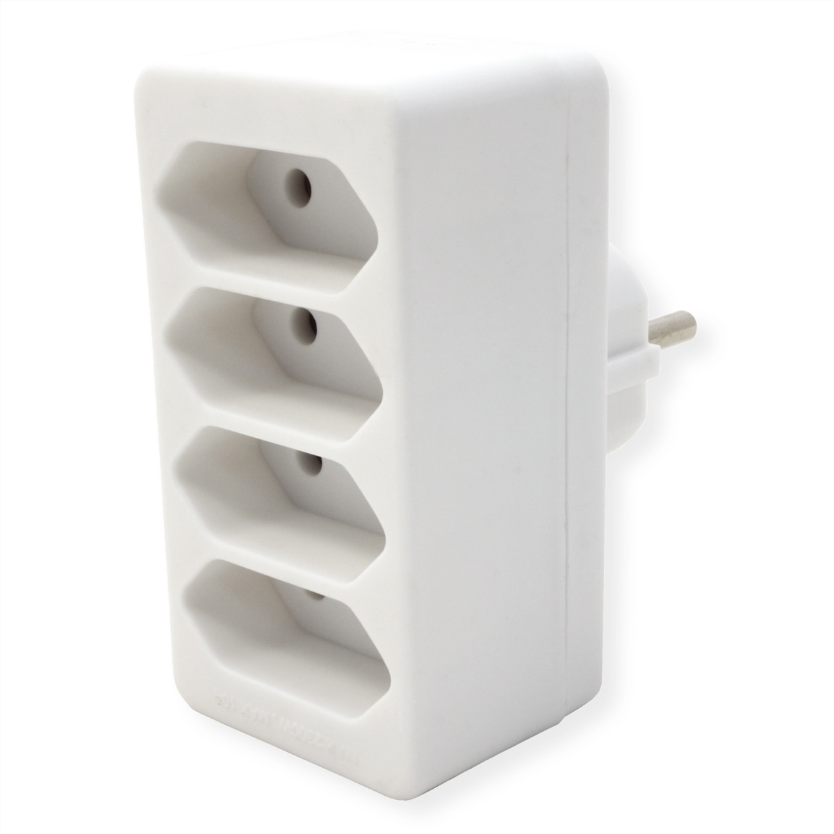Bachmann Multistecker 4xEuro weiß PVC