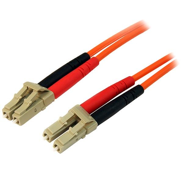StarTech.com 15m Fiber Optic Cable - Multimode Duplex 50/125 - LSZH - LC/LC - OM2 - LC to LC Fiber Patch Cable - Netzwerkkabel - LC Multi-Mode (M)