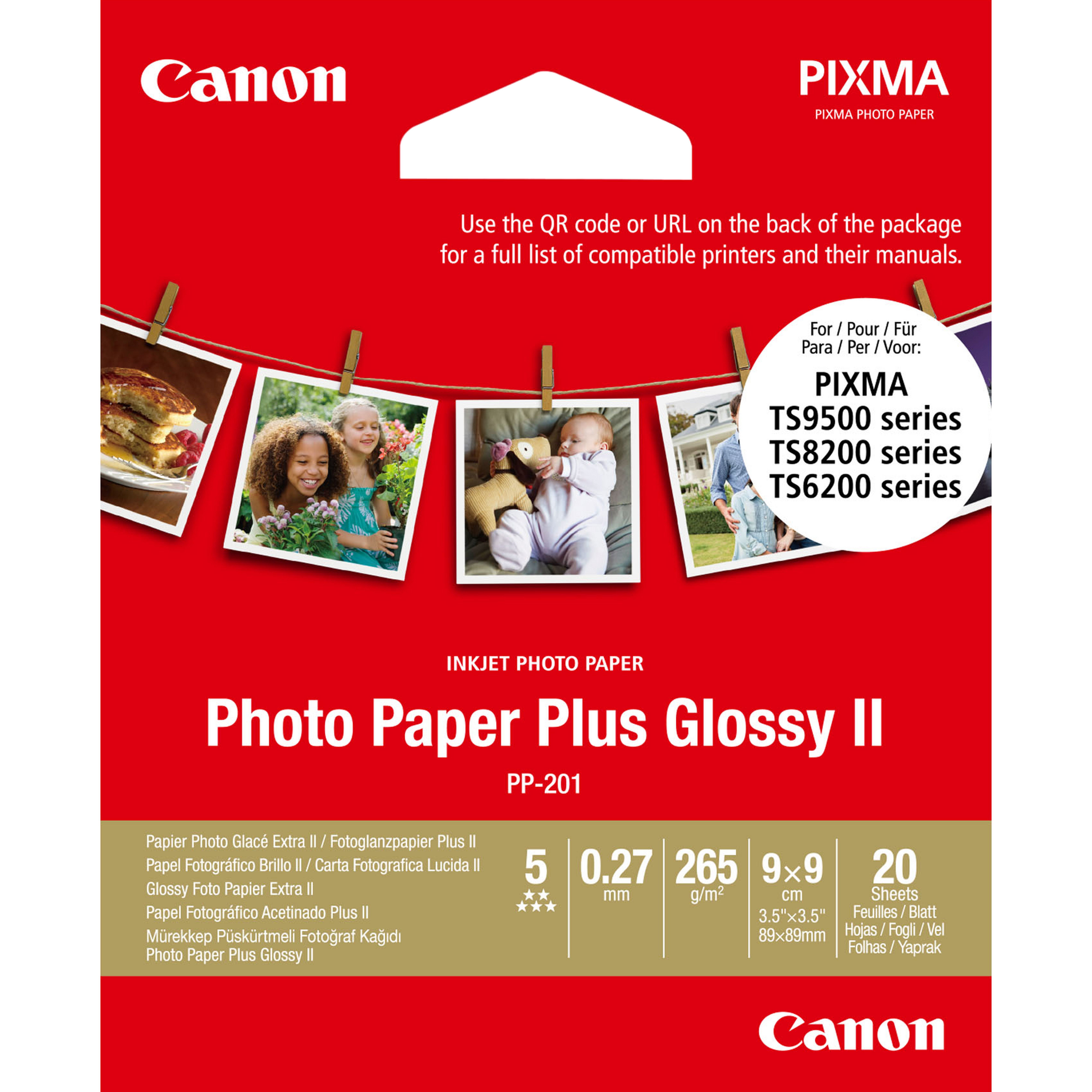 Canon Photo Paper Plus Glossy II PP-201 - Hochglänzend