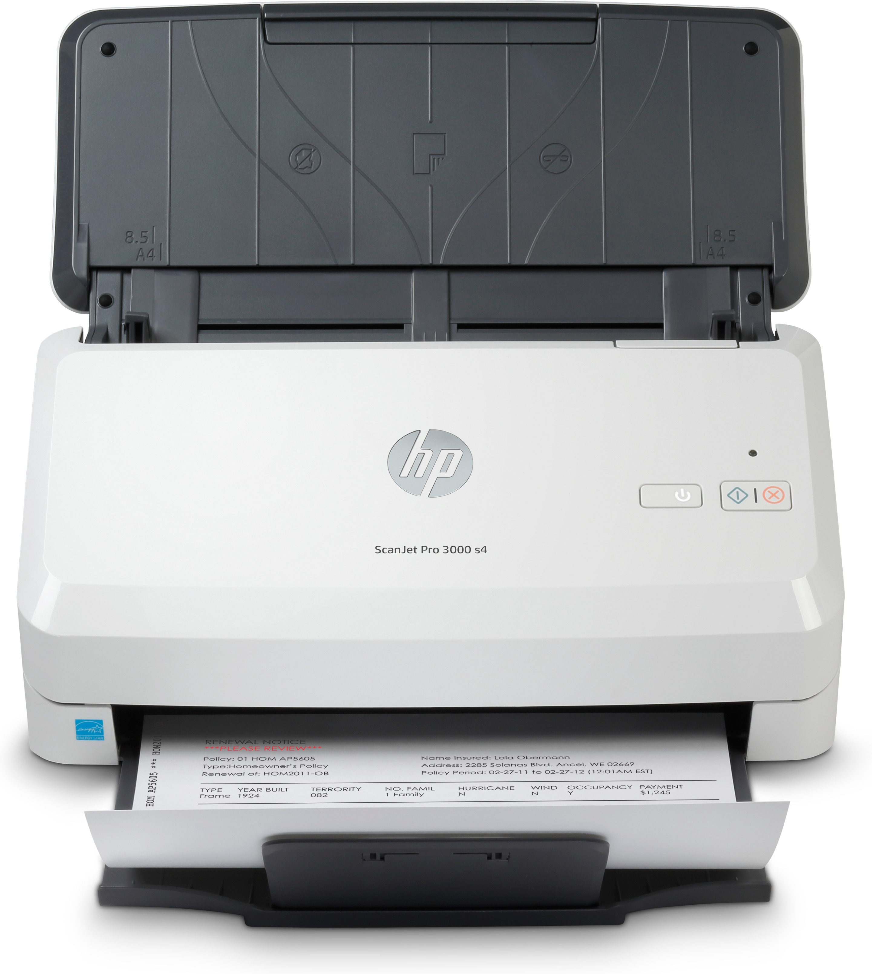 HP Scanjet Pro 3000 s4 Sheet-feed - Dokumentenscanner - CMOS / CIS - Duplex - 216 x 3100 mm - 600 dpi x 600 dpi - bis zu 40 Seiten/Min. (einfarbig)