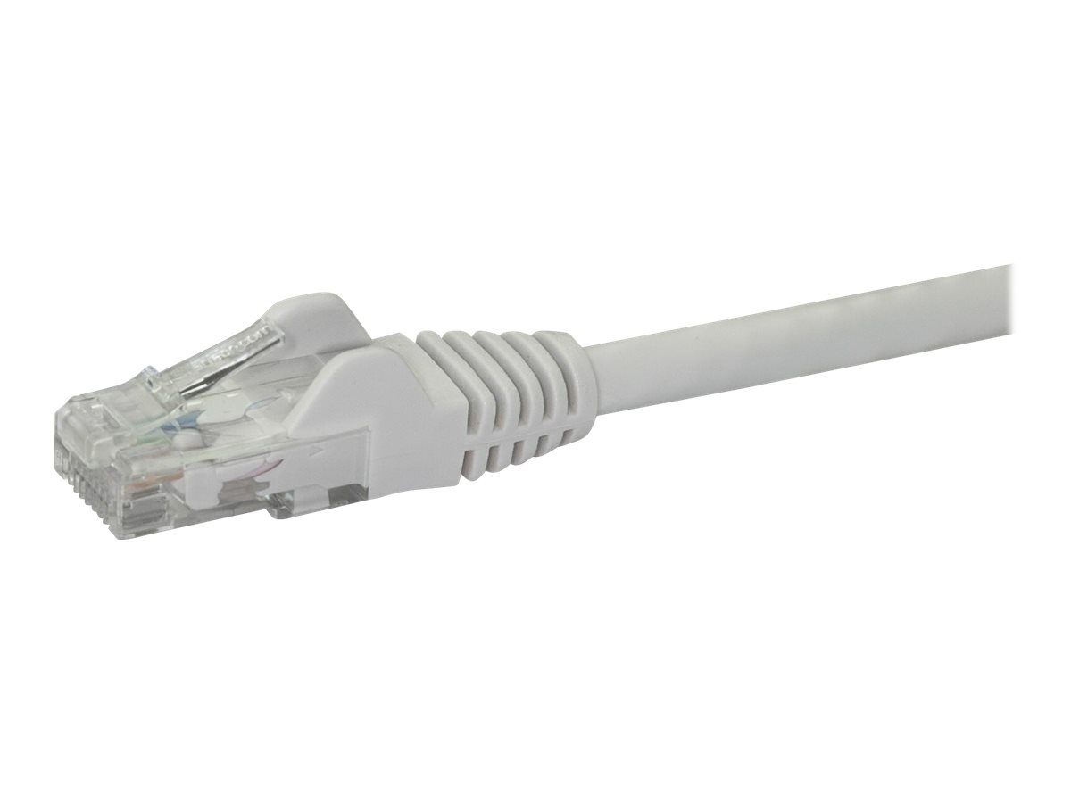 StarTech.com 50cm CAT6 Ethernet Cable, 10 Gigabit Snagless RJ45 650MHz 100W PoE Patch Cord, CAT 6 10GbE UTP Network Cable w/Strain Relief, White, Wiring is UL Certified/TIA - Category 6 - 24AWG (N6PATC50CMWH)