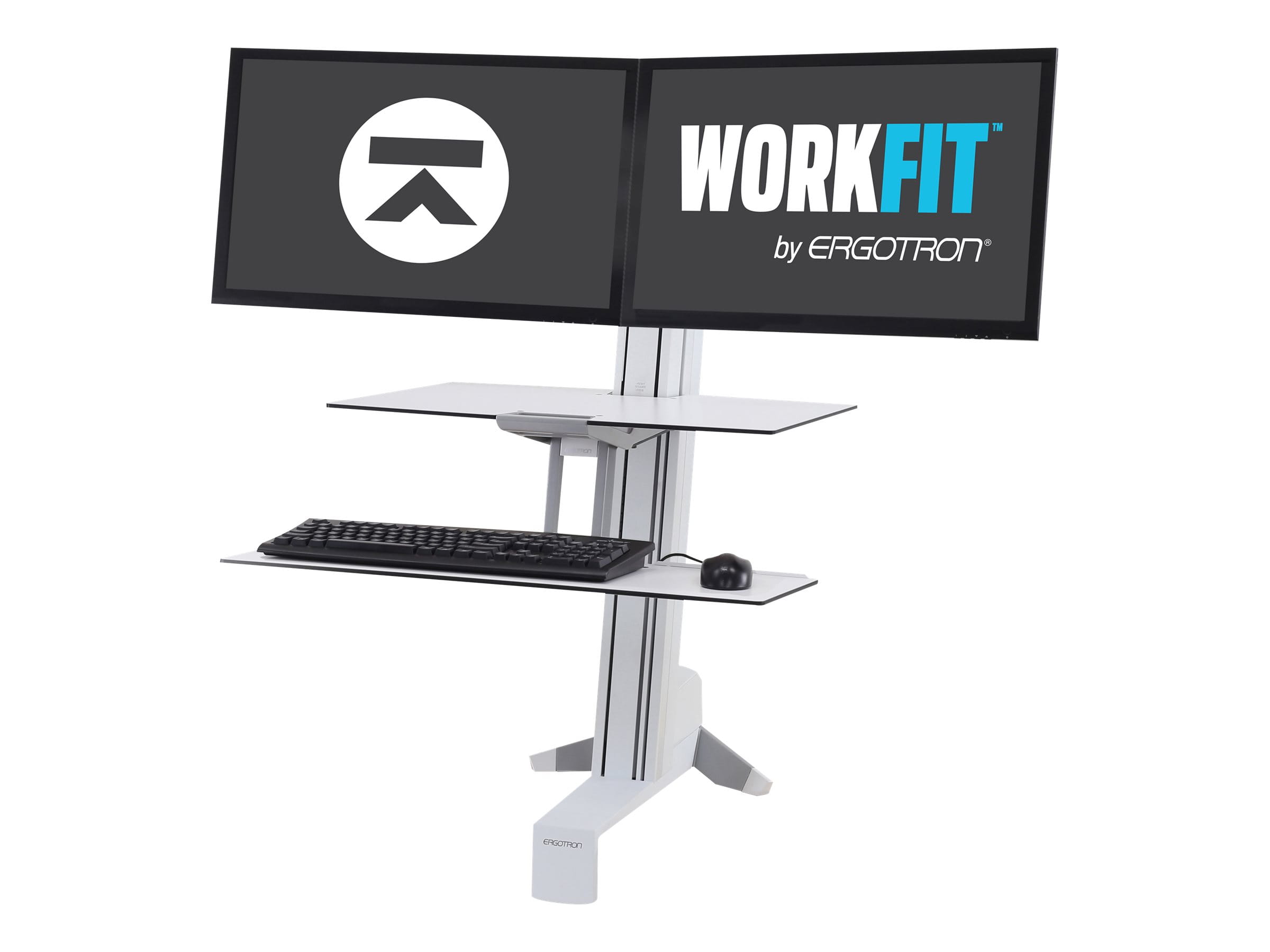Ergotron WorkFit-S Dual Workstation - Stehender Tischwandler