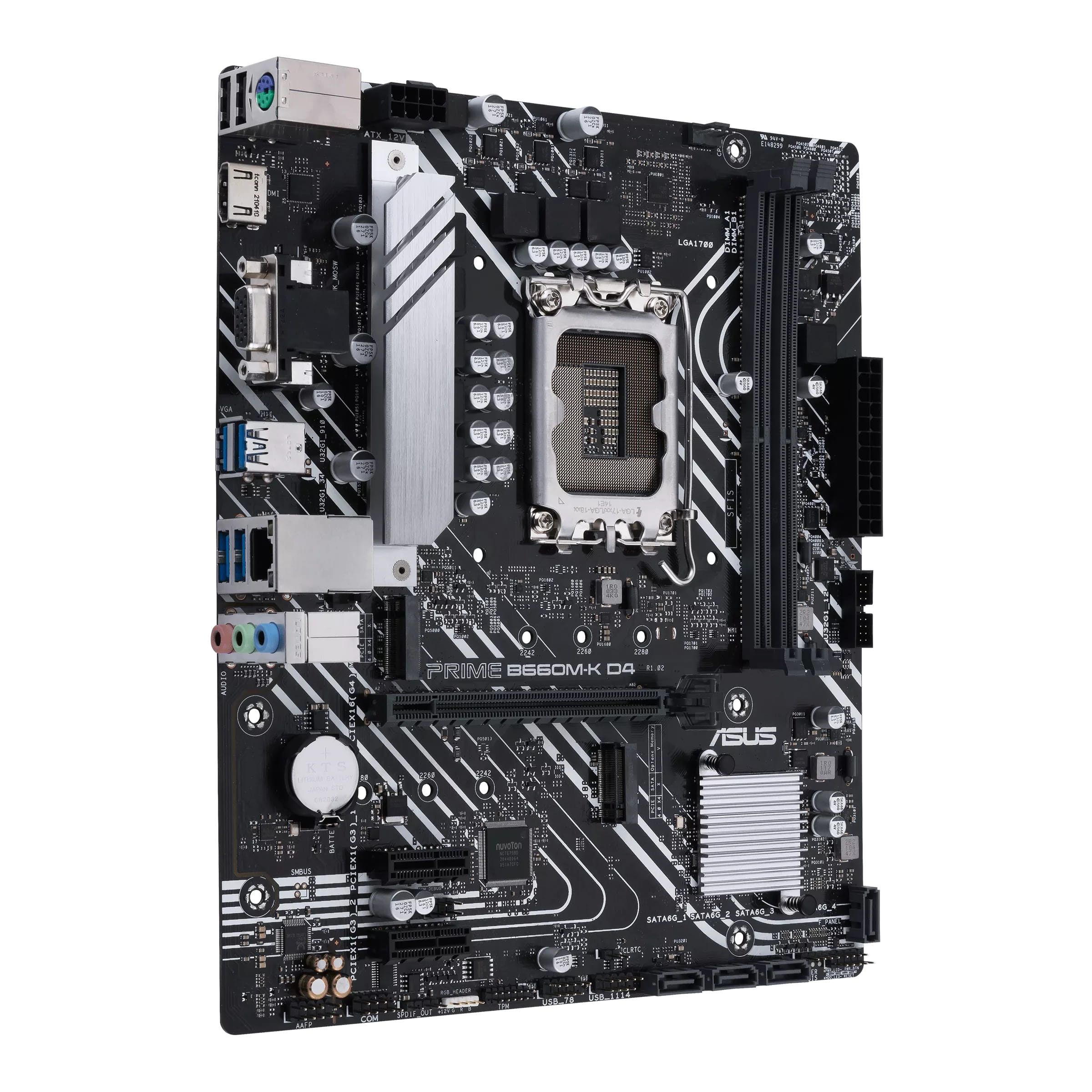 ASUS PRIME B660M-K D4 - Motherboard - micro ATX - LGA1700-Sockel - B660 Chipsatz - USB 3.2 Gen 1 - Gigabit LAN - Onboard-Grafik (CPU erforderlich)