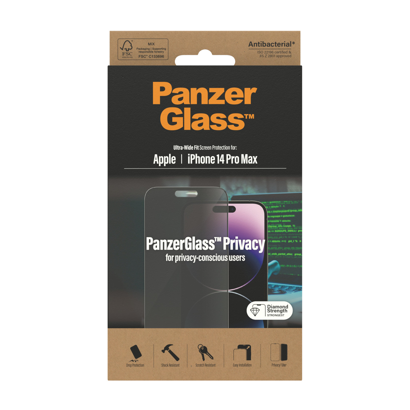 PanzerGlass Bildschirmschutz für Handy - ultrabreite