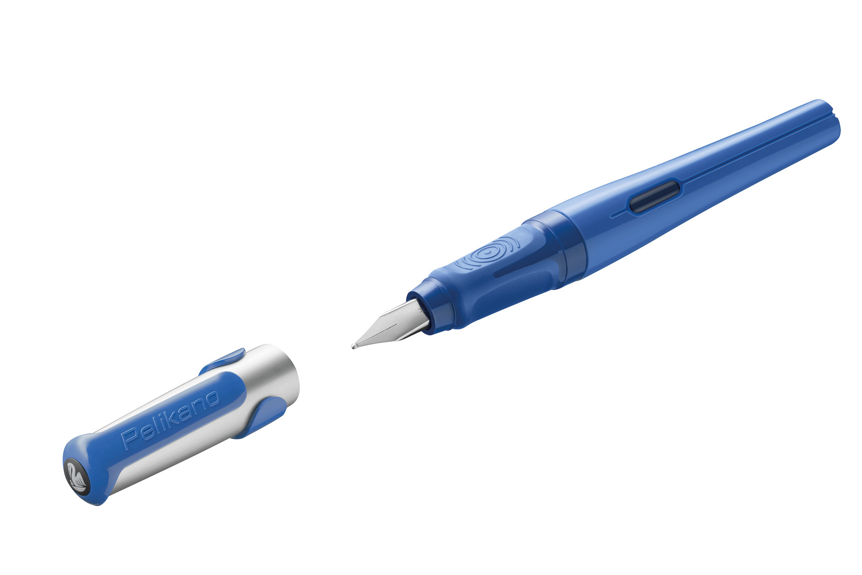 Pelikan 824453, Blau, Kartuschenfüllsystem, Blau, Edelstahl, Rechtshändig, Deutschland