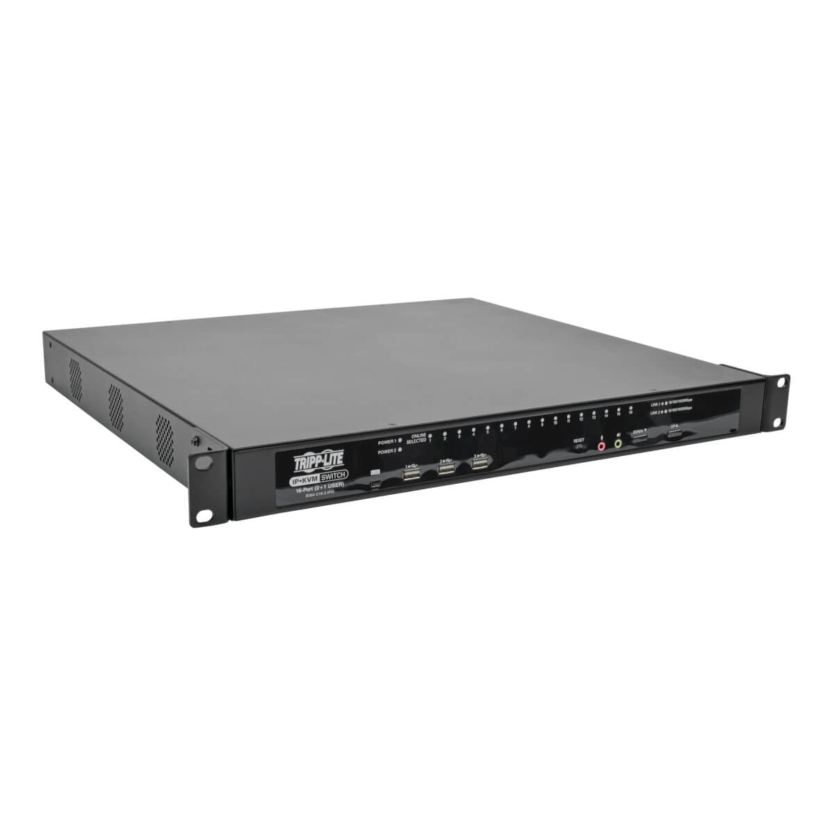 Tripp Eaton Tripp Lite series 16-Port KVM Switch Cat5 Over IP 1 Local 2 Remote User 1U TAA GSA