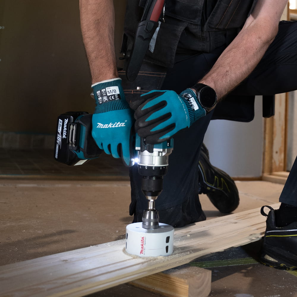 Makita DDF492Z, Handbohrmaschine, Ohne Schlüssel, Bürstenlos, Bohrer, Blau, Schwarz, 1,3 cm