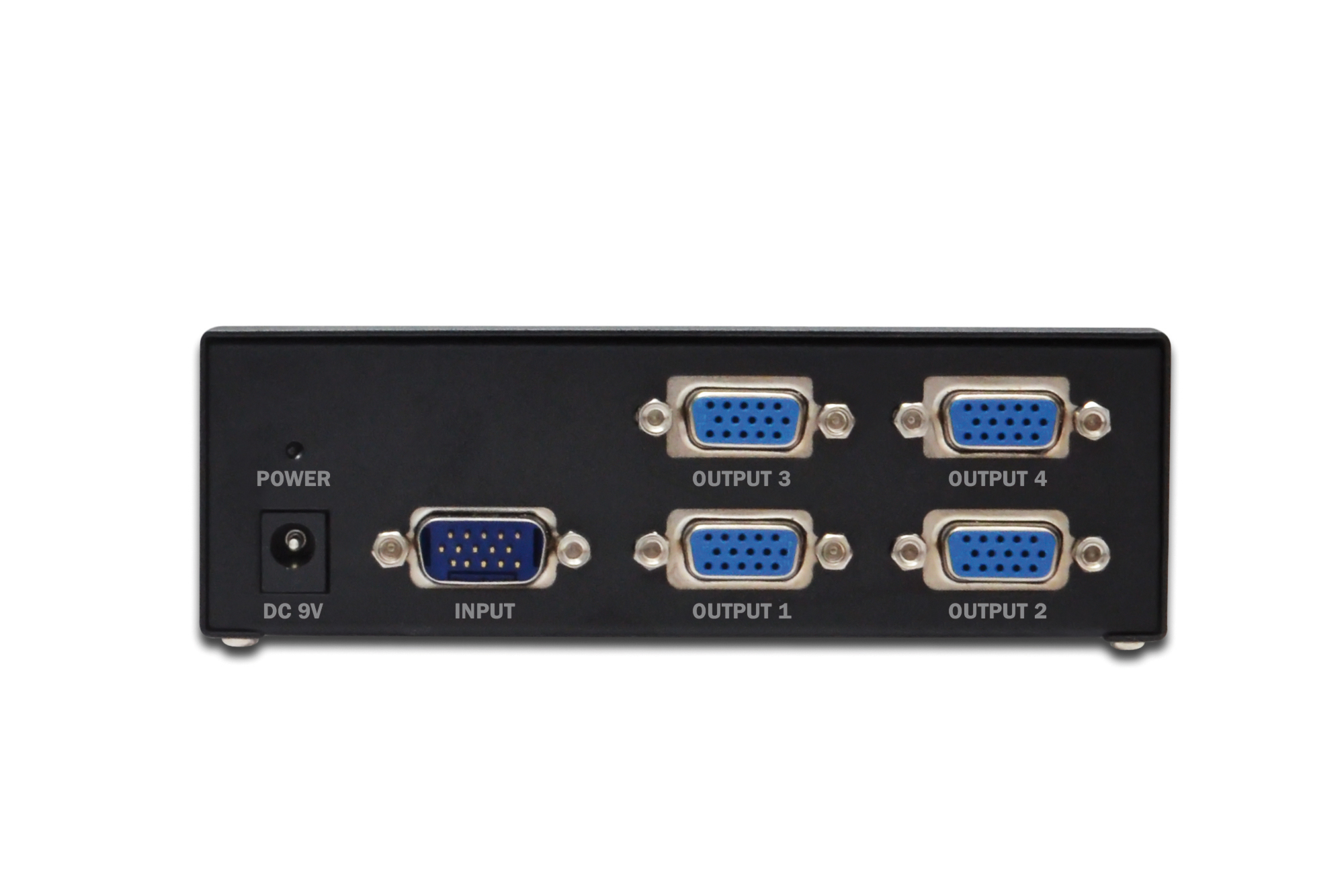 DIGITUS VGA Splitter 500MHz, 4-Port, VGA, VGA, 2048 x 1536 Pixel, 75 m, 500 MHz, 9 V