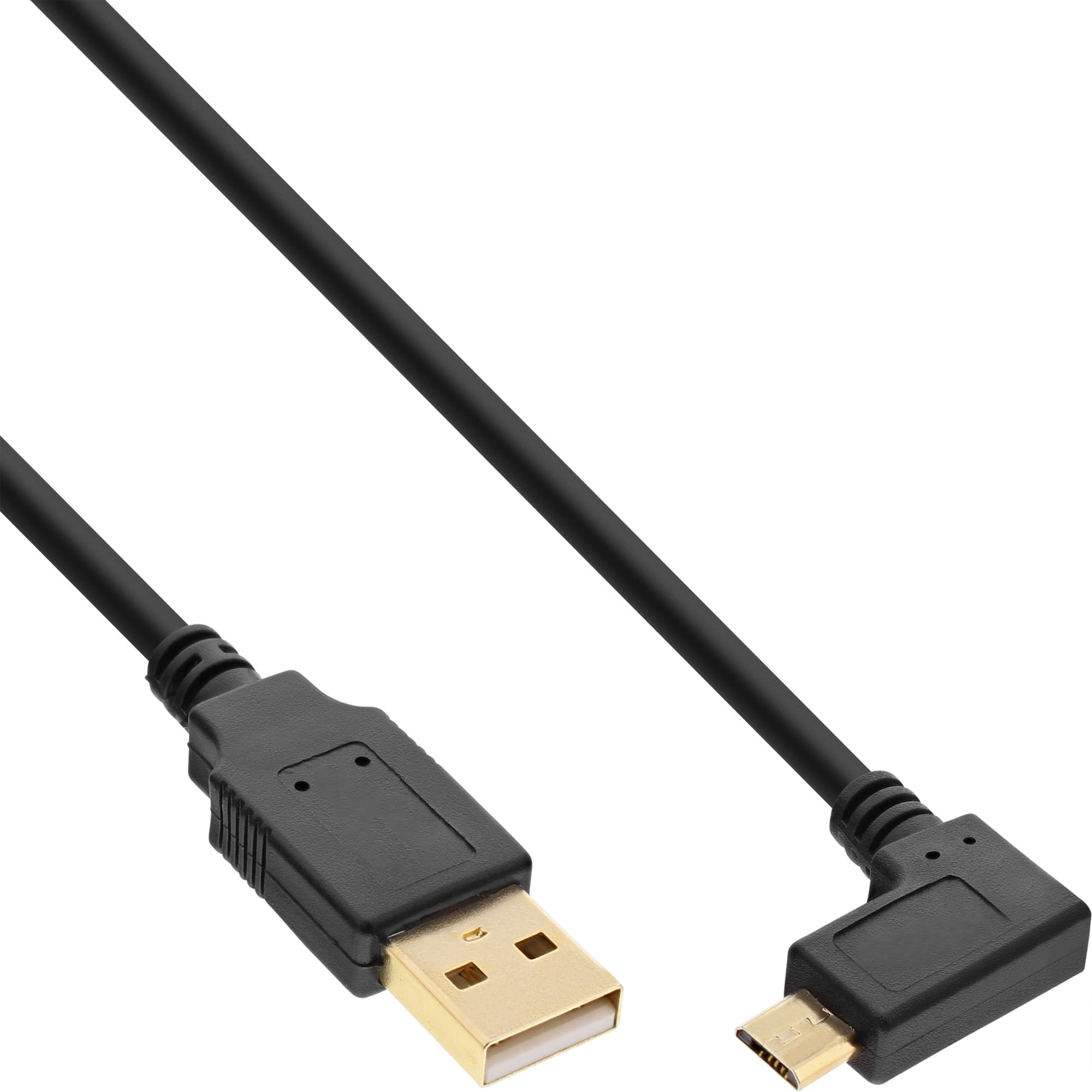 InLine Micro-USB 2.0 Kabel - USB-A ST/Micro-B ST gew. - vergoldete Kontakte - 2m