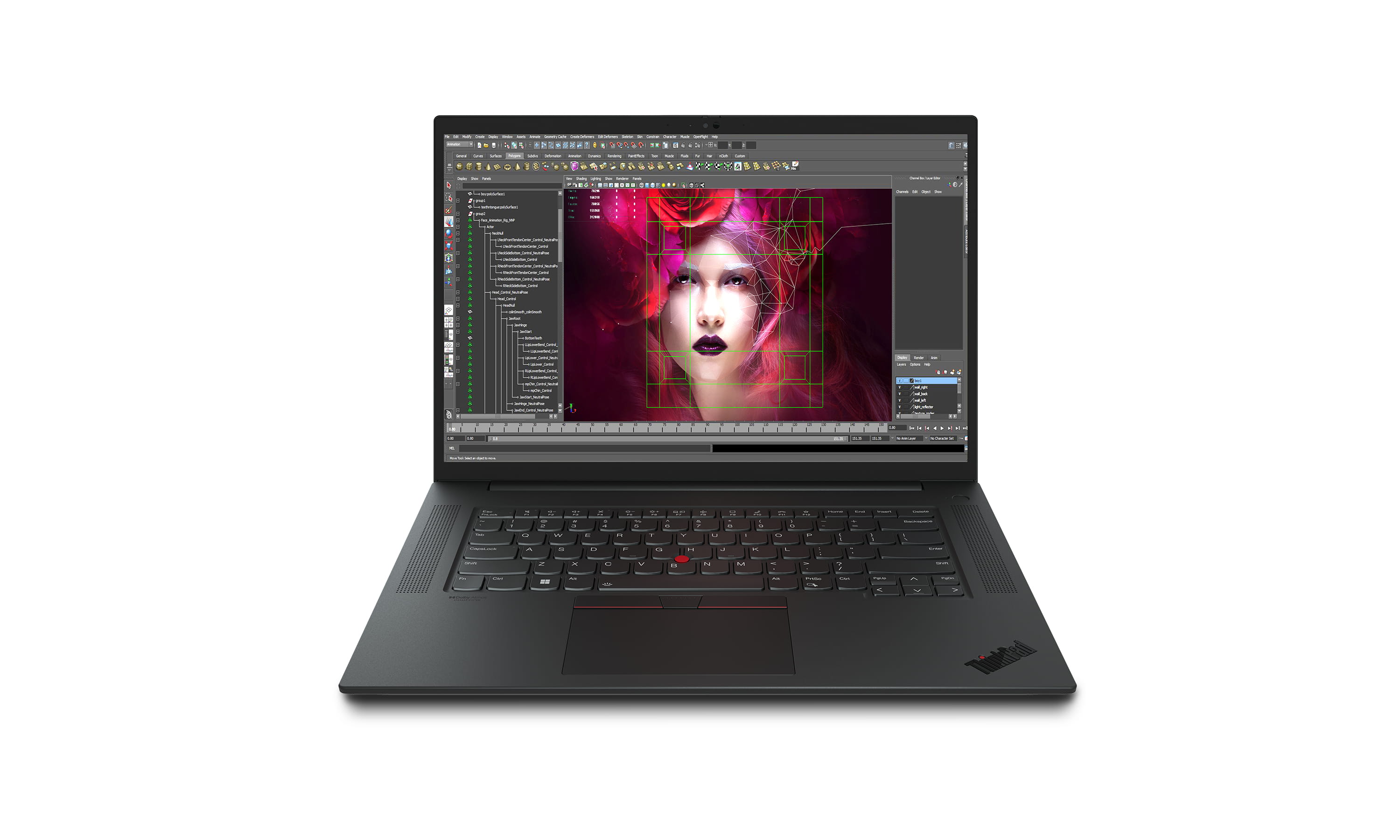 Lenovo ThinkPad P1 Gen 5, Intel® Core™ i7, 2,4 GHz, 40,6 cm (16"), 2560 x 1600 Pixel, 32 GB, 1 TB