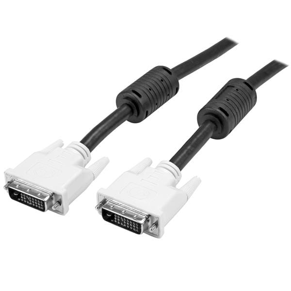 StarTech.com 2m DVI-D Dual Link Cable - Male to Male DVI-D Digital Video Monitor Cable - 25 pin DVI-D Cable M/M Black 2 Meter - 2560x1600 (DVIDDMM2M)
