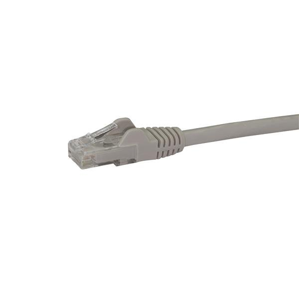 StarTech.com 5m CAT6 Ethernet Cable, 10 Gigabit Snagless RJ45 650MHz 100W PoE Patch Cord, CAT 6 10GbE UTP Network Cable w/Strain Relief, Grey, Wiring is UL Certified/TIA - Category 6 - 24AWG (N6PATC5MGR)