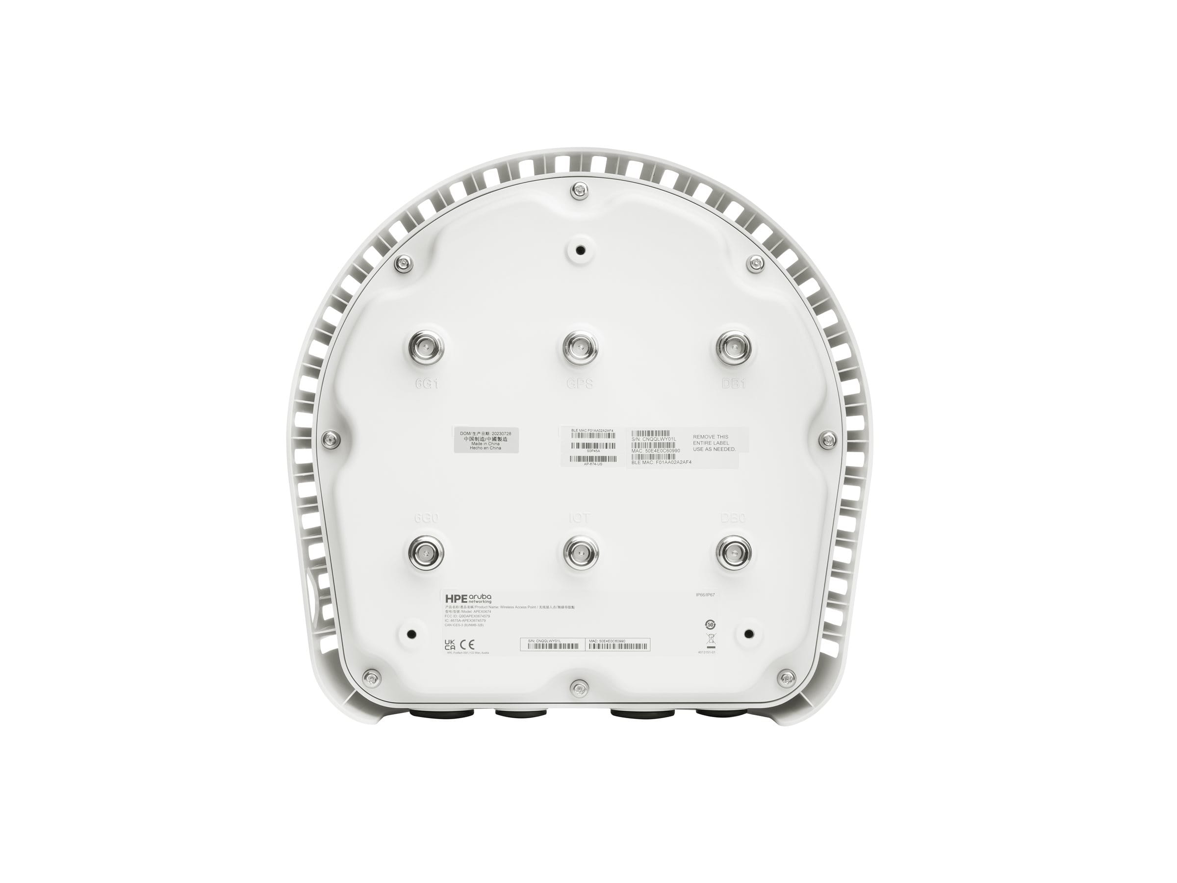 HPE Aruba Networking AP-674 (USF1) TAA - Connectorized
