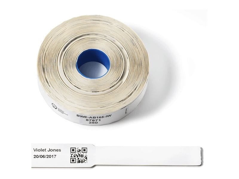 Brother Selbstklebend - weiß - 20 x 165 mm 250 Stck. (4 Rolle(n)