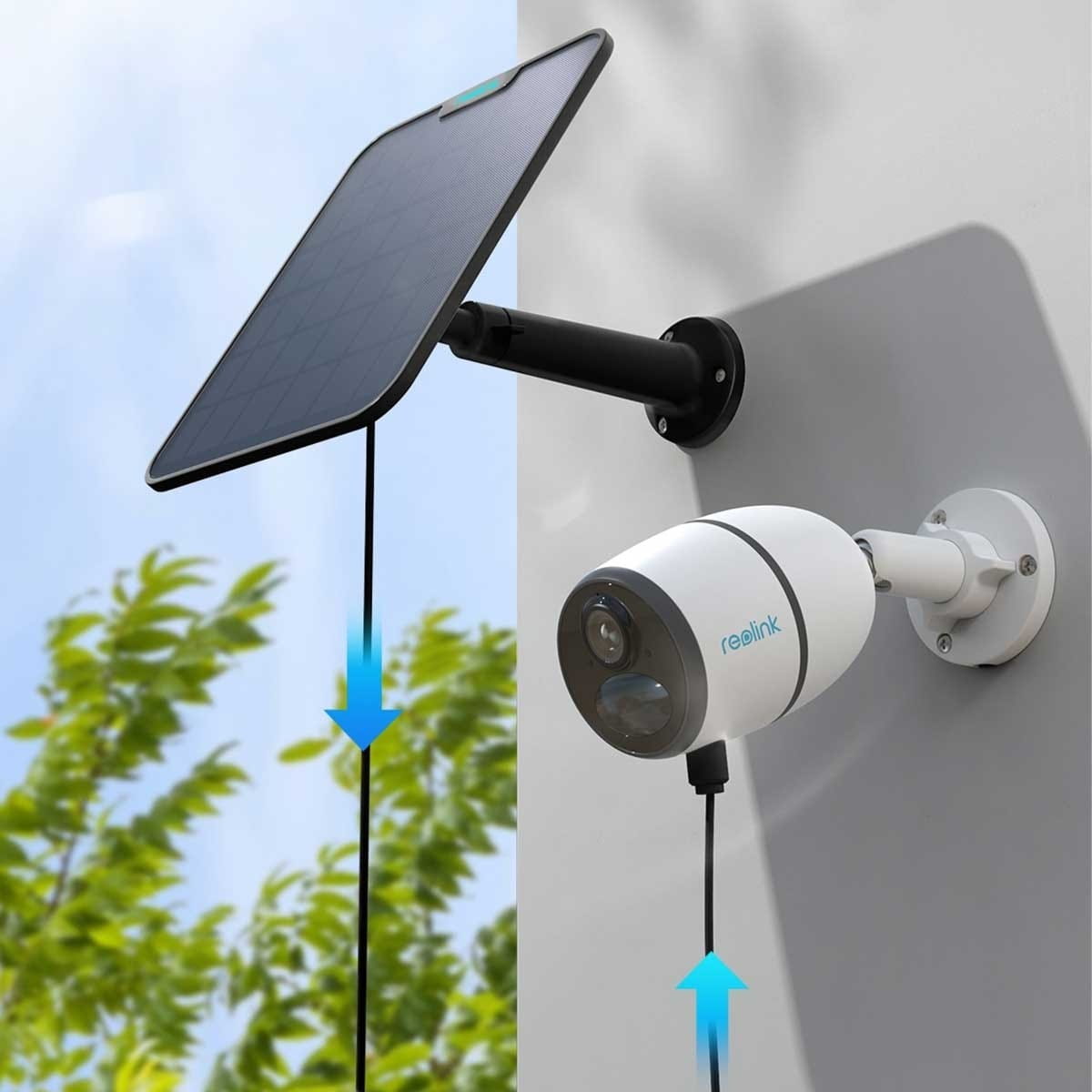 Reolink Solarpanel 2, Solarpanel, Draußen, Schwarz, Reolink, Argus 3 2K, Argus 3 Pro, Argus 3 Ultra, Argus 3 Plus, Reolink Go, Reolink Go Plus, Reolink Go EXT,..., IP65