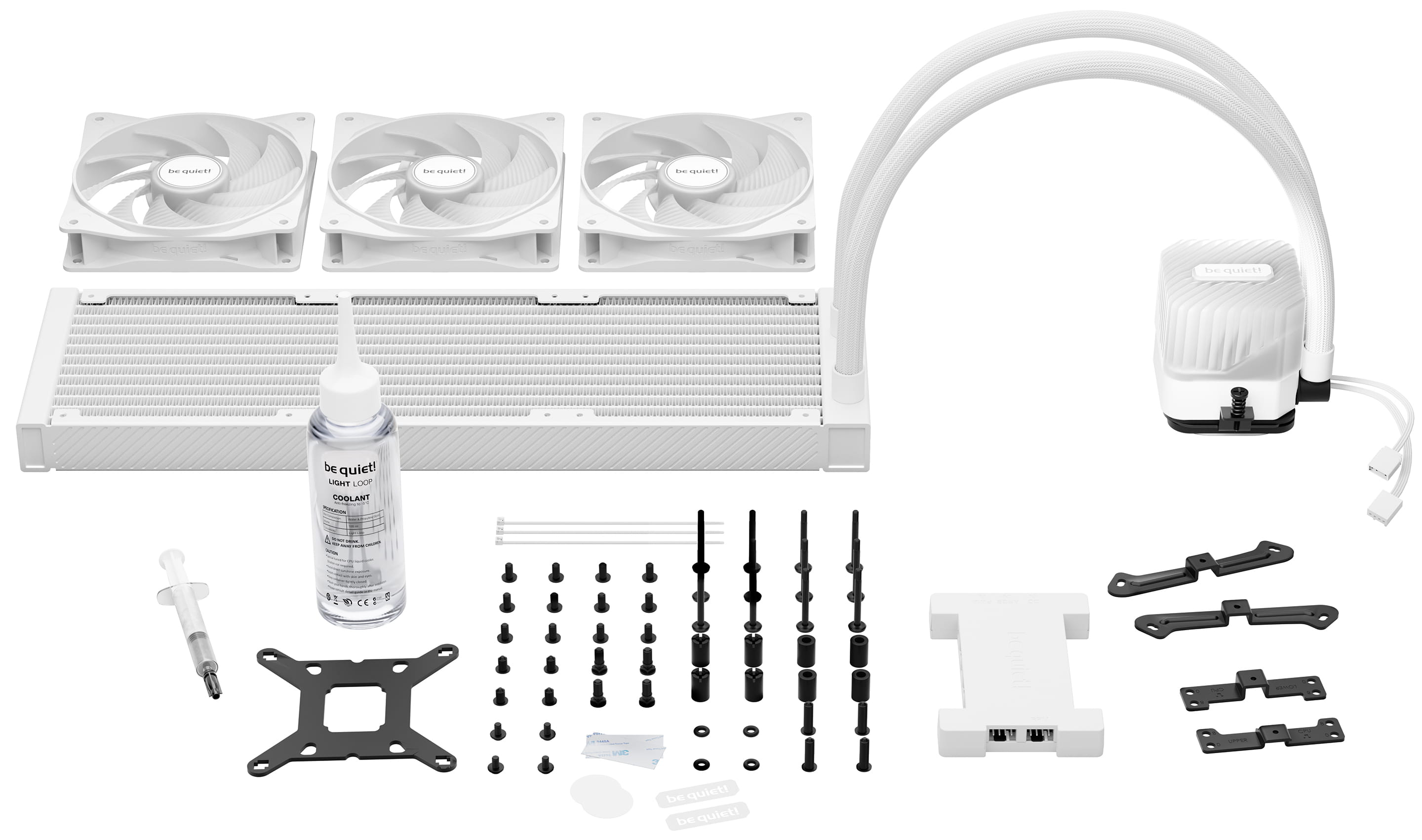 Be Quiet! Light Loop - Prozessor-Flüssigkeitskühlsystem - Kühlergröße: 360 mm - (für: LGA1851, LGA1700, LGA1200, LGA1150, LGA1151, LGA1155, AM4, AM5)