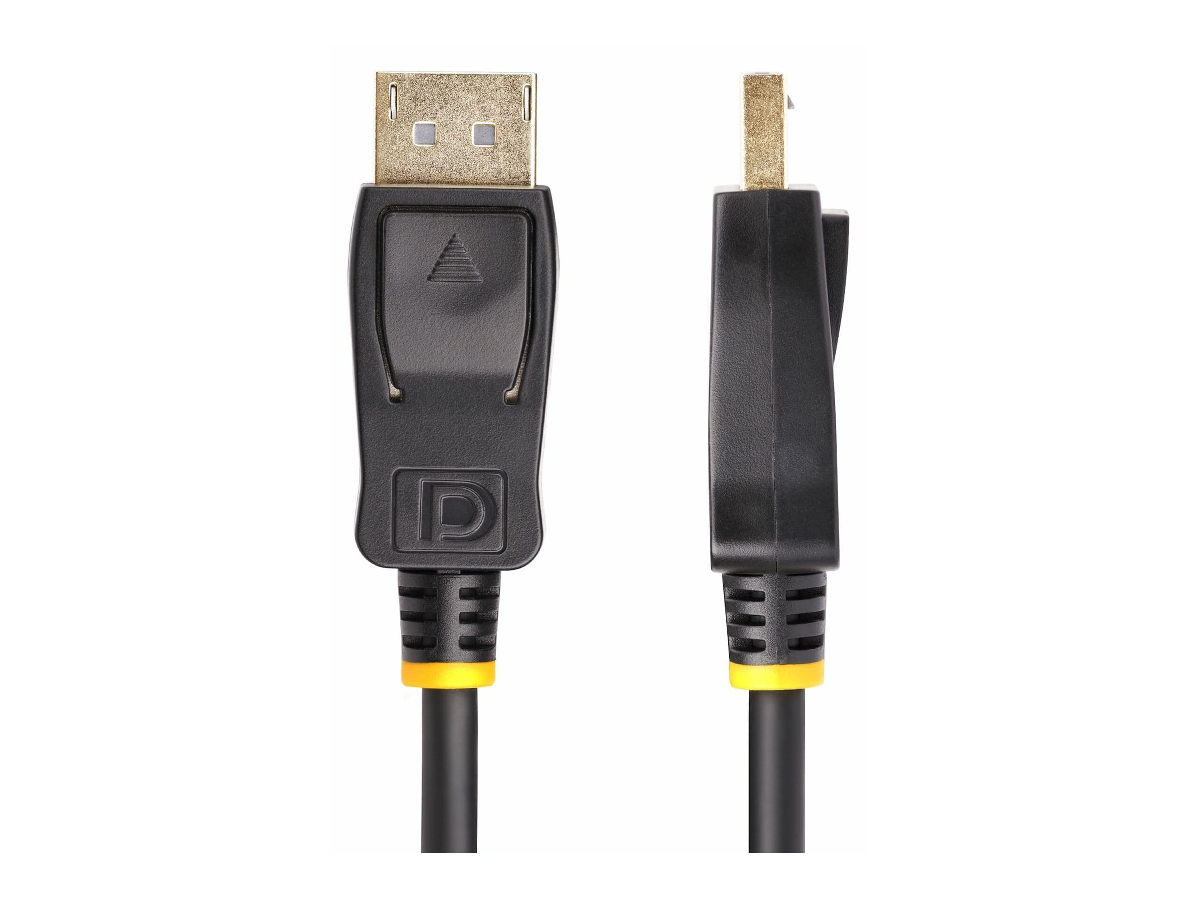 StarTech.com 6.6ft (2m) DisplayPort to HDMI Adapter Cable, 4K 60Hz with HDR, DP to HDMI 2.0b, Active Video Converter, DisplayPort Desktop to HDMI Monitor, M/M - DisplayPort to HDMI Cord (6F-DP-HDMI-4K60-HDR)