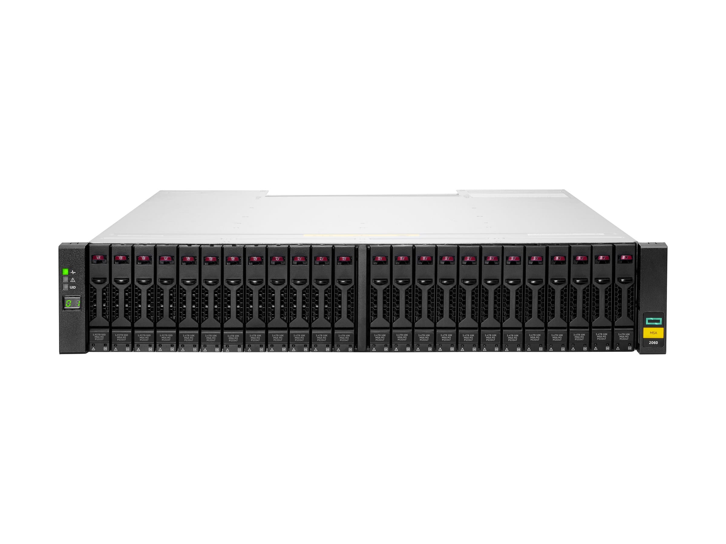 HPE Modular Smart Array 2060 10GbE iSCSI SFF Storage - 6th Generation - Festplatten-Array - 86.4 TB - 24 Schächte (SAS-3)