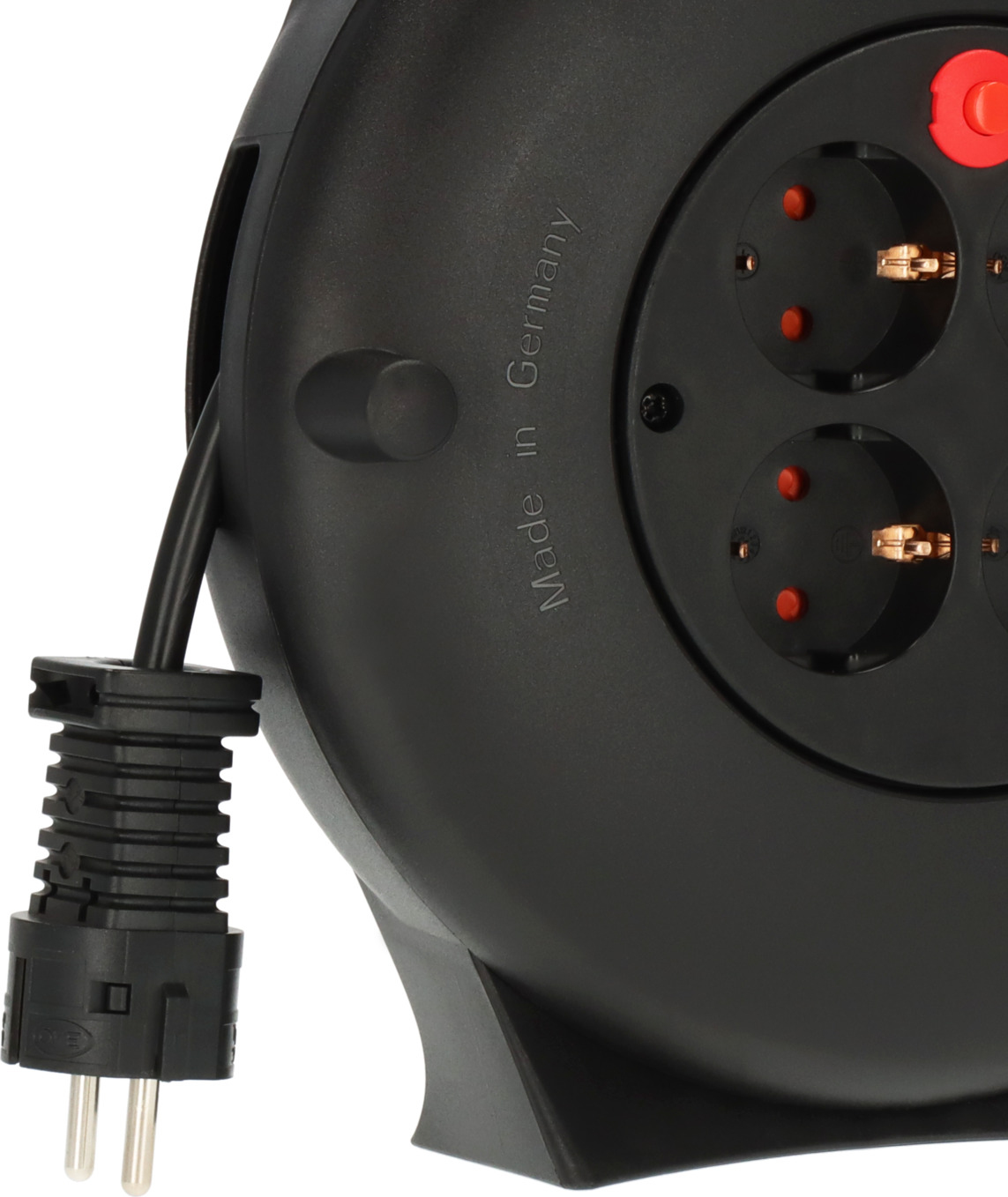 Brennenstuhl 1093900, 10 m, Drinnen, IP20, Schlagfest, Überhitzungsschutz, Kunststoff, Polyvinylchlorid (PVC), Schwarz