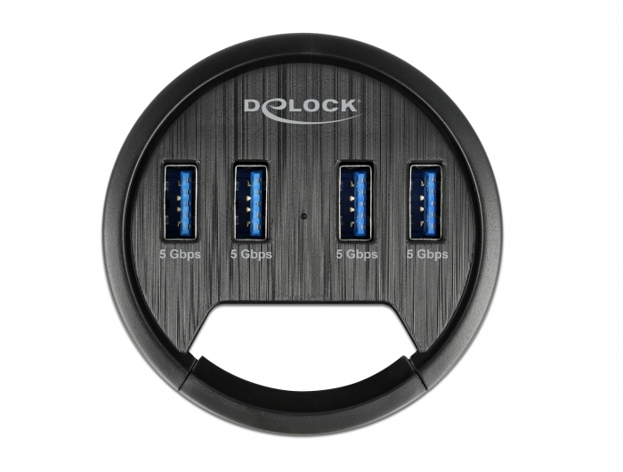 Delock Hub - 4 x USB 3.2 Gen 1 - für Unterputzmontage