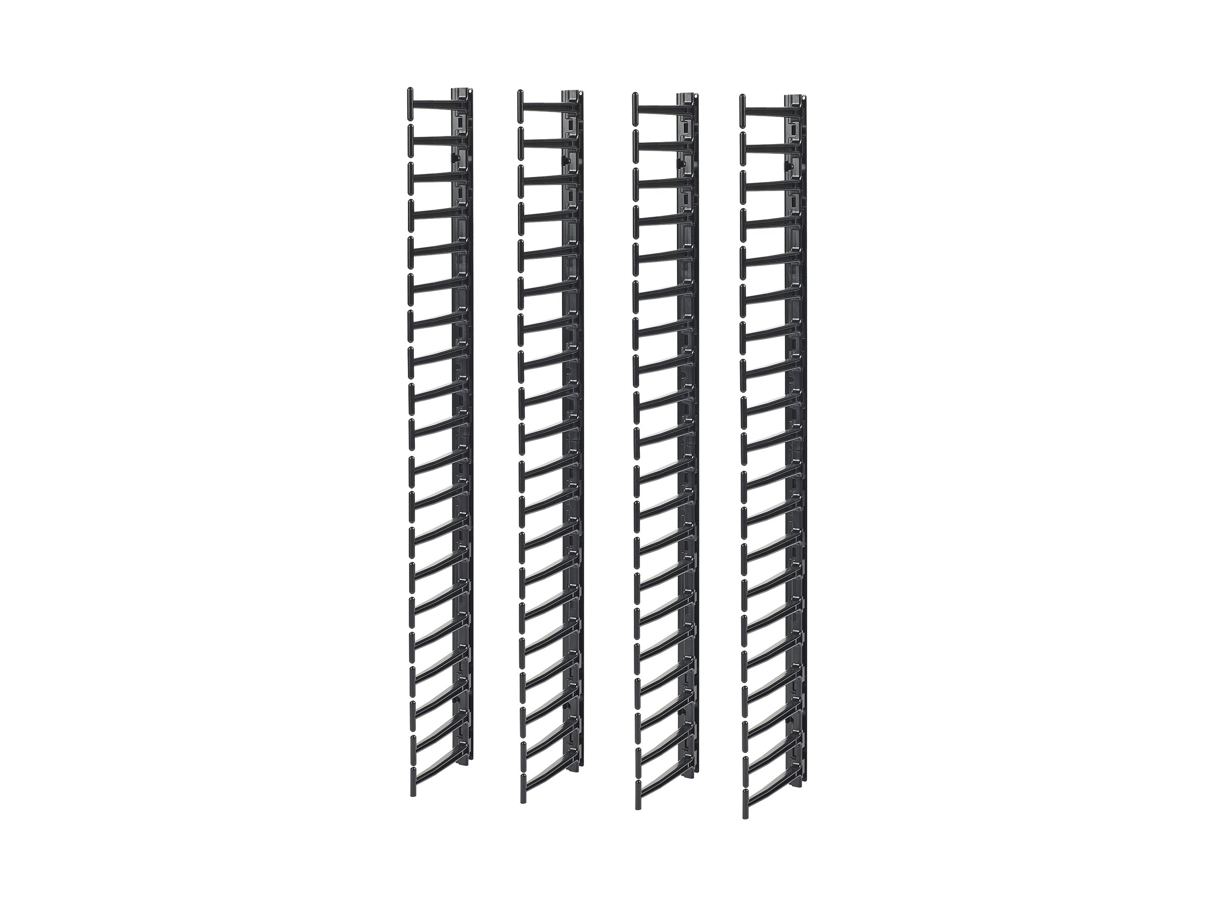APC Rack - Kabelführungssatz - Schwarz - 20U - TAA-konform (Packung mit 4)