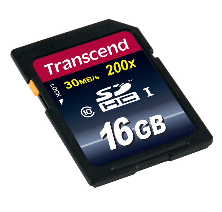 Transcend Flash-Speicherkarte - 16 GB - Class 10