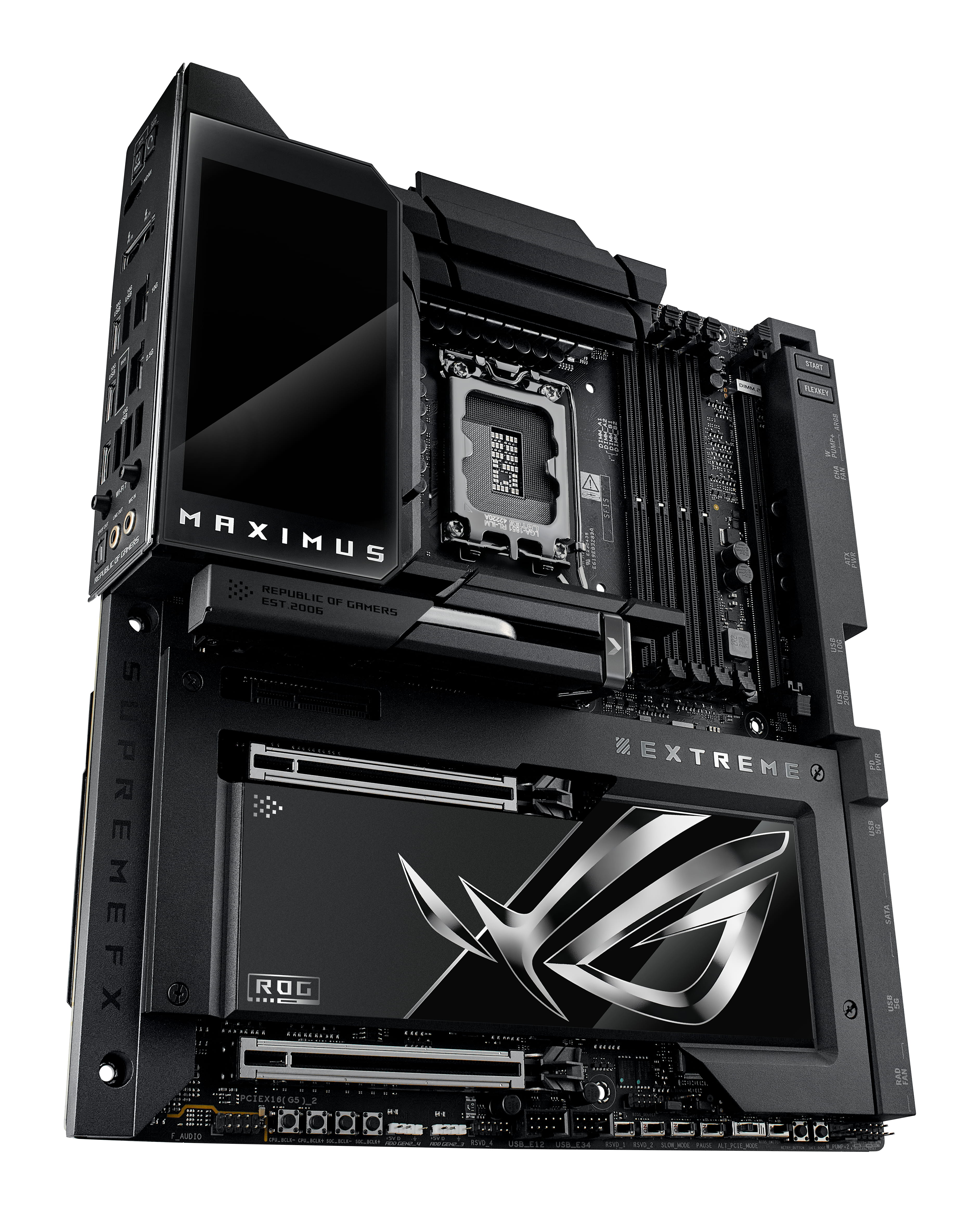 ASUS ROG MAXIMUS Z890 EXTREME - Motherboard - ATX - LGA1851-Sockel - Z890 Chipsatz - USB4, USB 3.2 Gen 1, USB-C 3.2 Gen2, USB 3.2 Gen 2 - Wi-Fi 7, Bluetooth, 10 Gigabit LAN - Onboard-Grafik (CPU erforderlich)