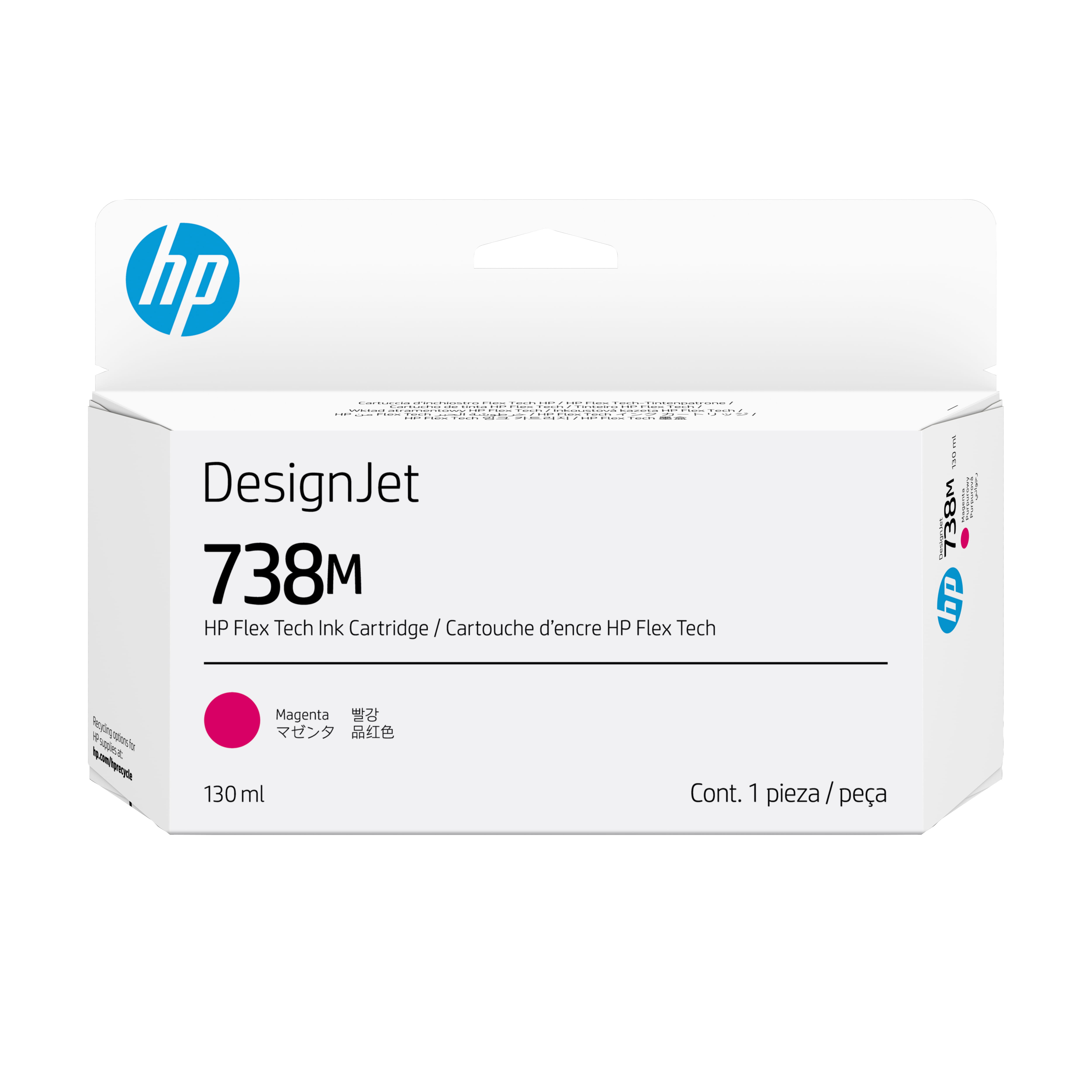 HP 738M - 130 ml - Magenta - original - DesignJet