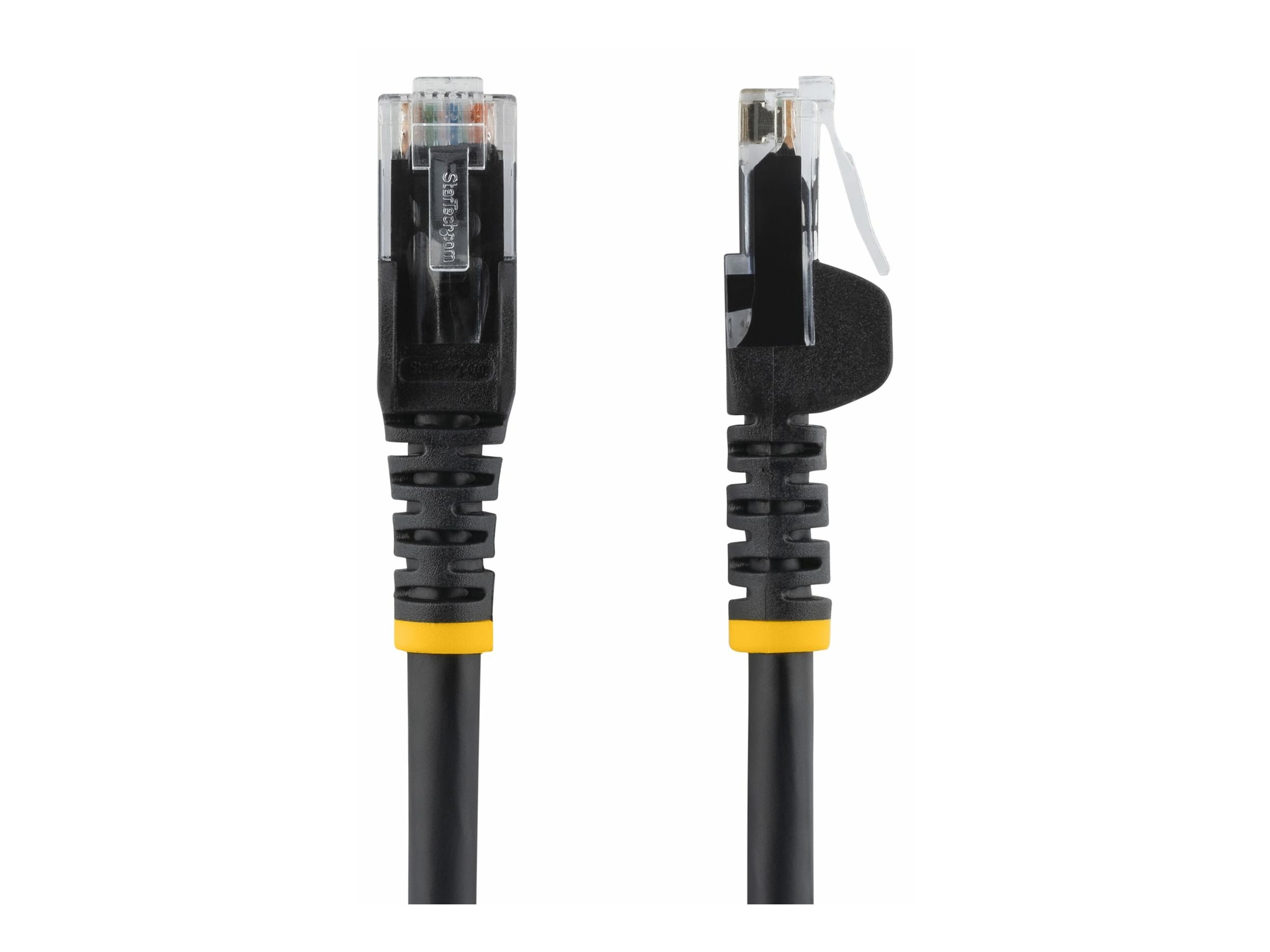 StarTech.com 1m CAT6 Ethernet Cable, 10 Gigabit Snagless RJ45 650MHz 100W PoE Patch Cord, CAT 6 10GbE UTP Network Cable w/Strain Relief, Black, Wiring is UL Certified/TIA - Category 6 - 24AWG (N6PATC1MBK)