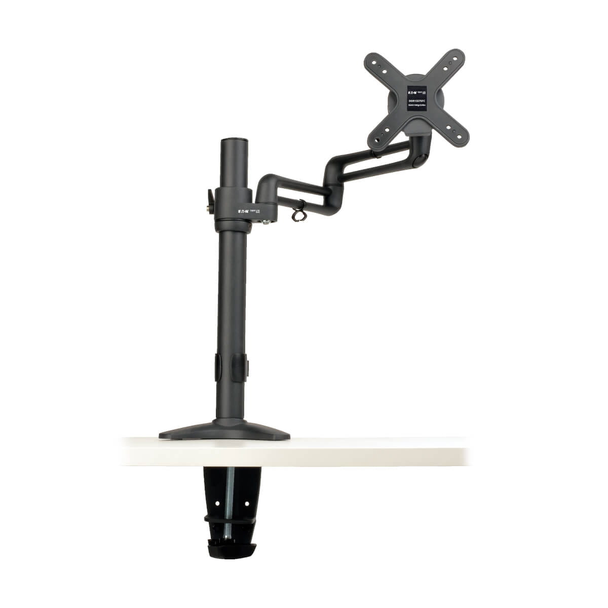 Tripp Eaton Tripp Lite Series Display LCD Flex Arm Desk Mount Monitor Stand Clamp 13" to 27" EA - Befestigungskit (Spannbefestigung für Tisch, Stange, Adapter für Halterung, Bodenplatte)