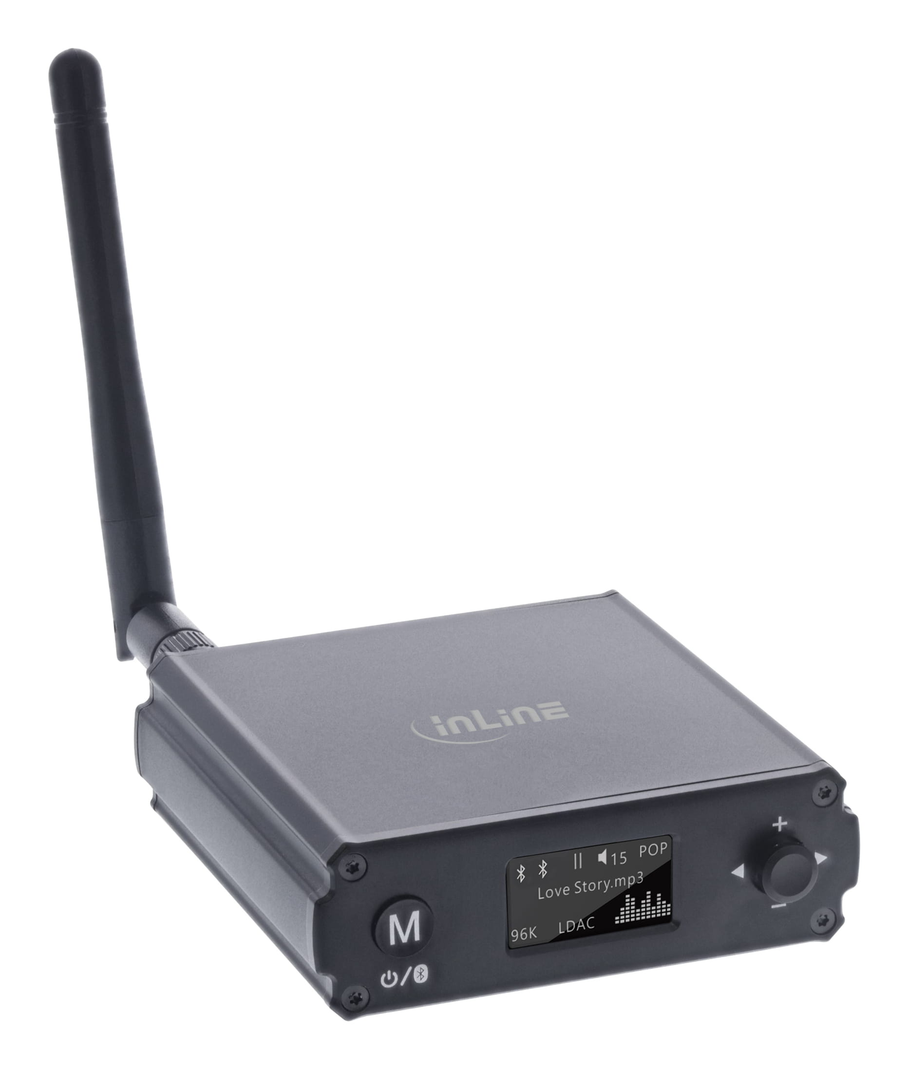 InLine Bluetooth 5.1 HiFi-Receiver & USB DAC - mit LCD