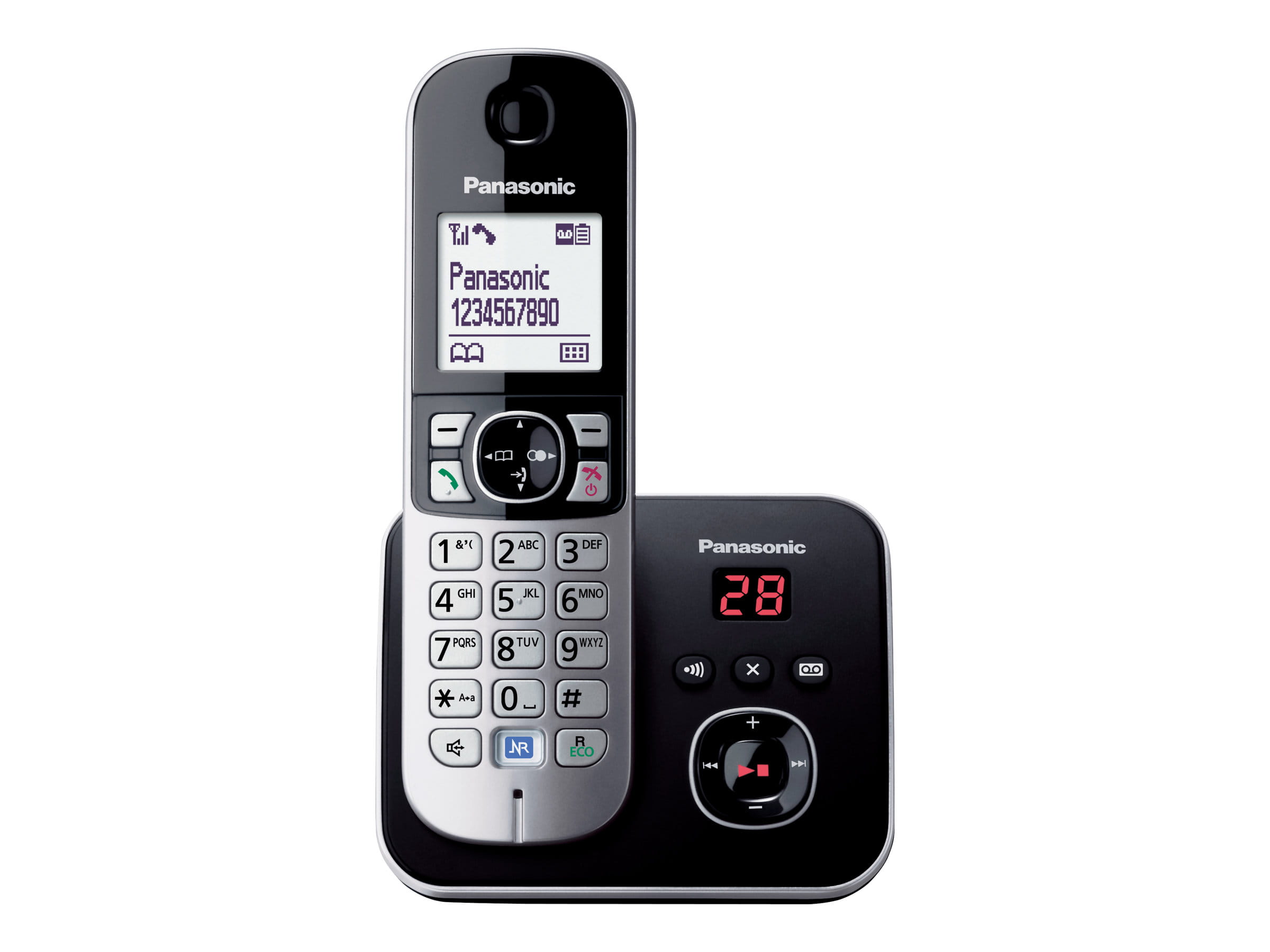 Panasonic KX-TG6821 - Schnurlostelefon - Anrufbeantworter mit Rufnummernanzeige