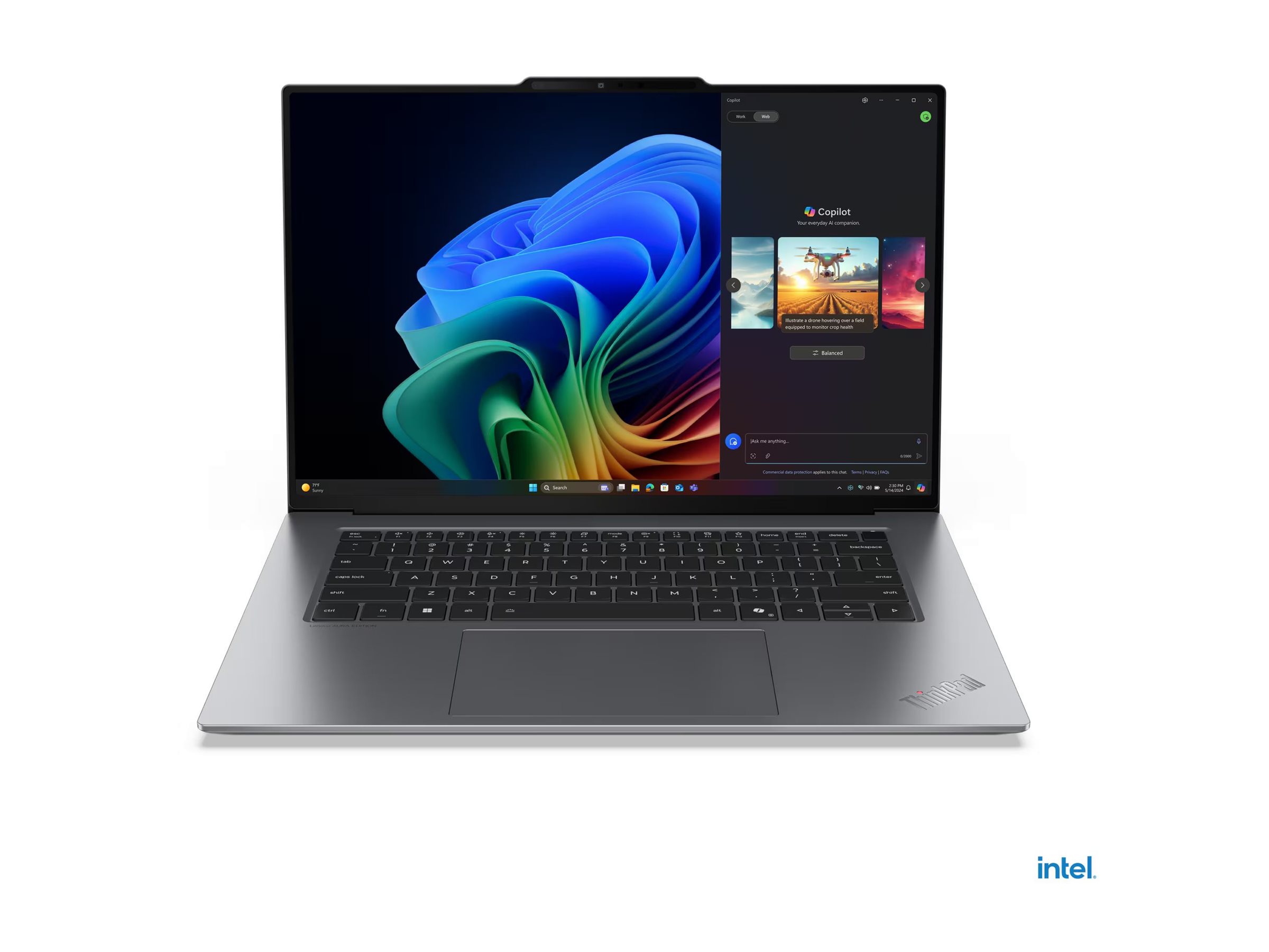 Lenovo ThinkPad X9-15 Gen 1 21Q6 - 180°-Scharnierdesign - Intel Core Ultra 7 258V / 2.2 GHz - Evo - Win 11 Pro - Intel Arc Graphics 140V - 32 GB RAM - 1 TB SSD TCG Opal Encryption 2, NVMe - 38.9 cm (15.3")