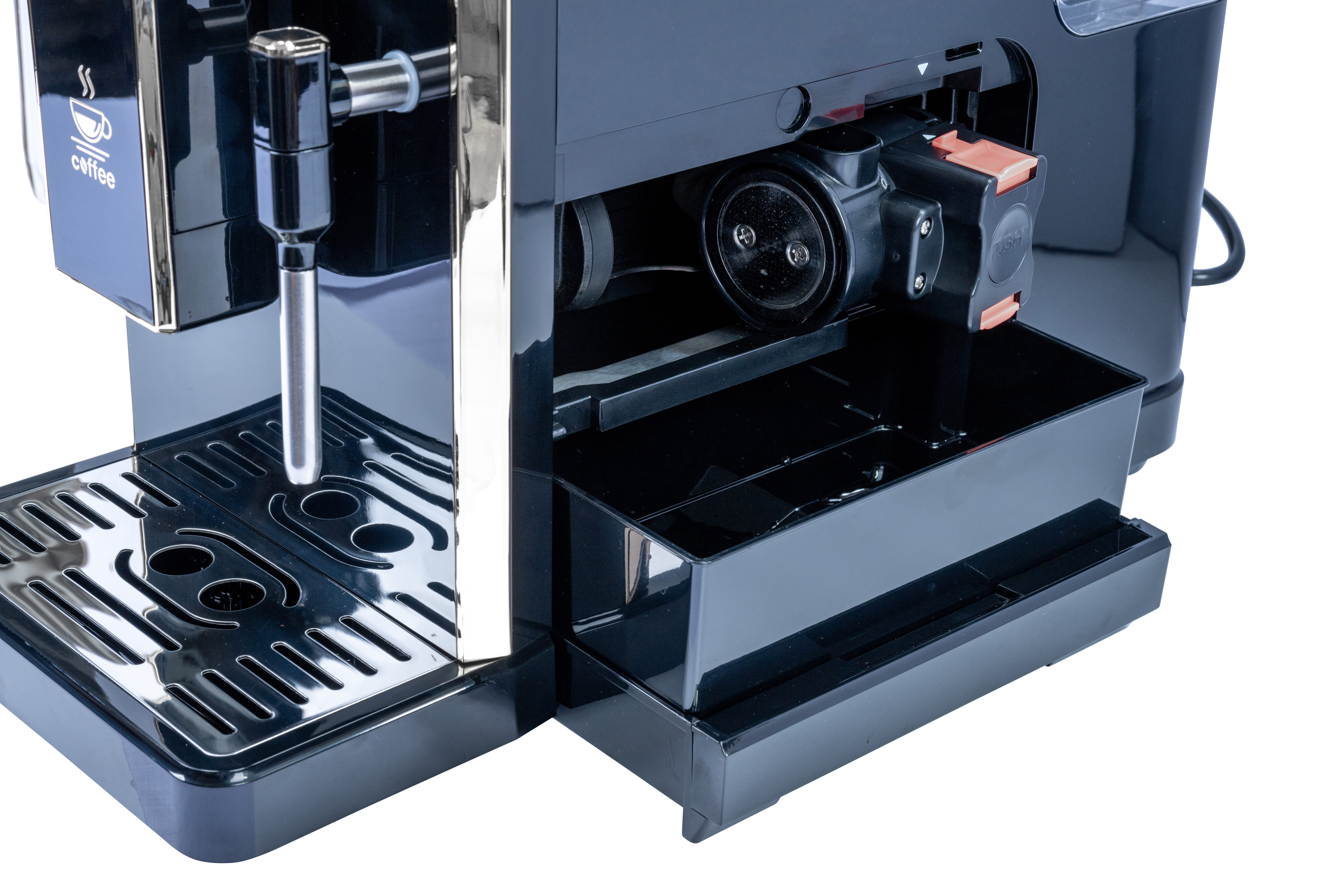 Tornado TCM-9008A-GS, Espressomaschine, Kaffeebohnen, Eingebautes Mahlwerk, Schwarz