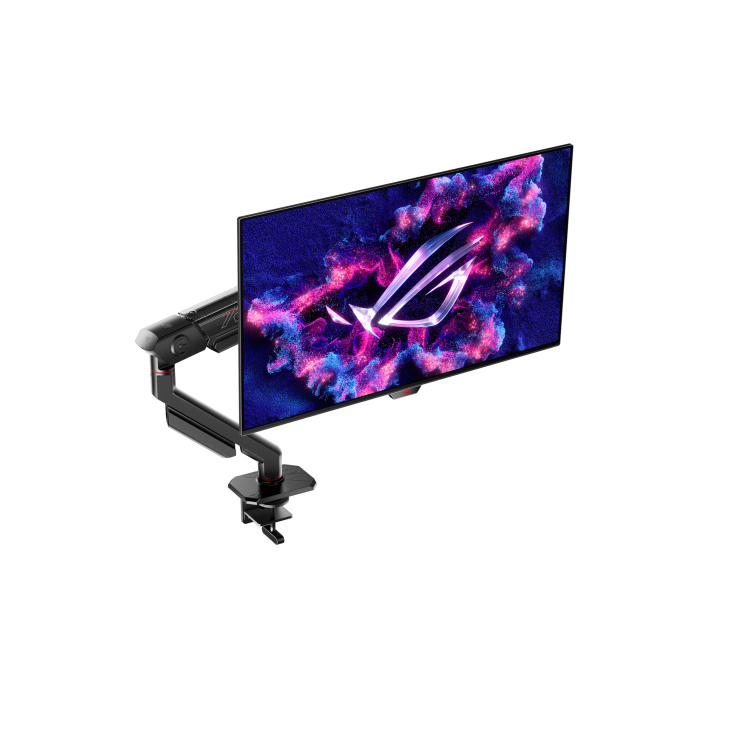 ASUS ROG AAS01 - Befestigungskit (Monitorarm, Klemmmontagesockel) - für Flachbildschirm - ergonomisch - Schwarz - Bildschirmgröße: bis zu 99 cm (bis zu 39 Zoll)